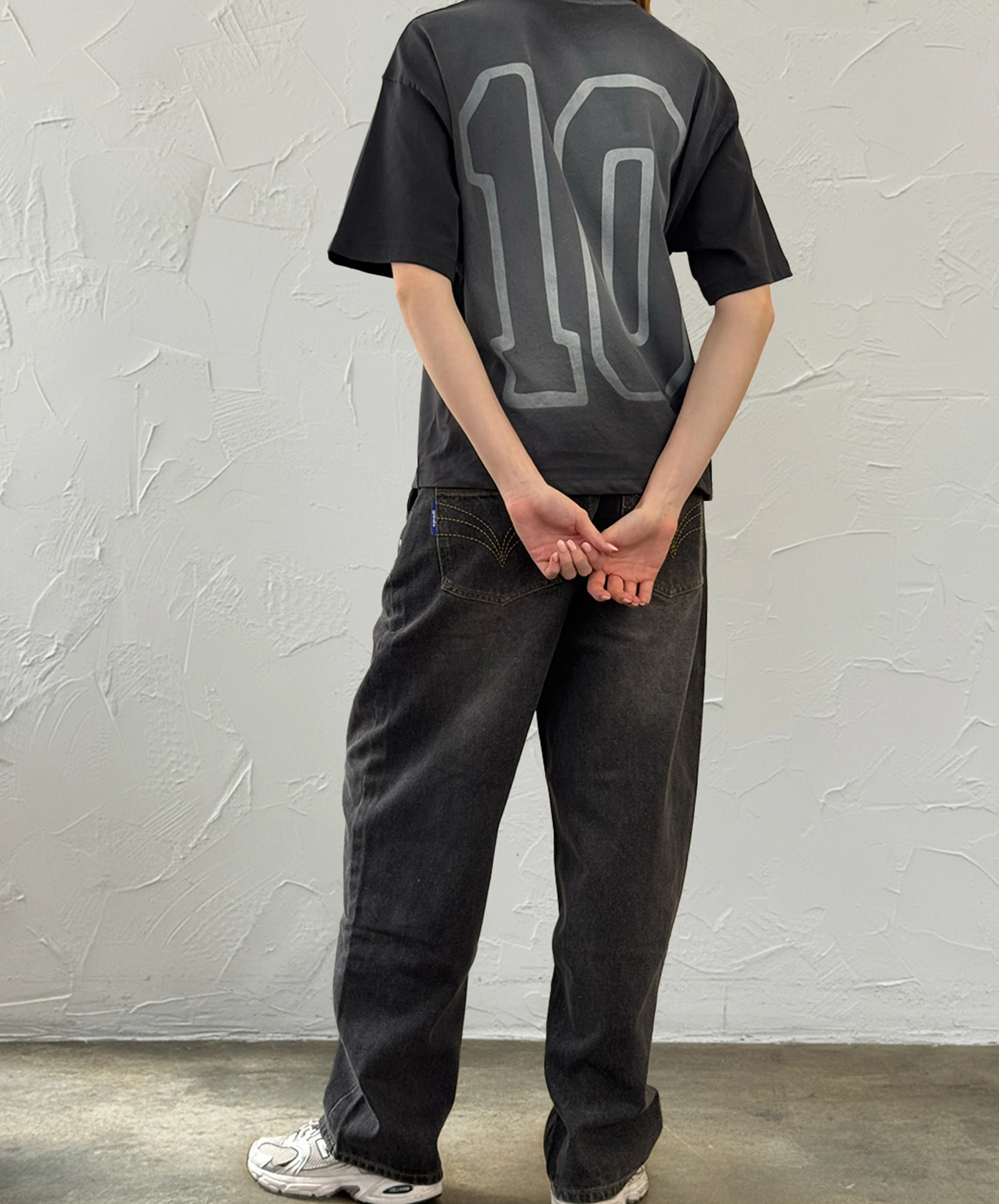 10 Boxy Tee Blue Grey - Image 4