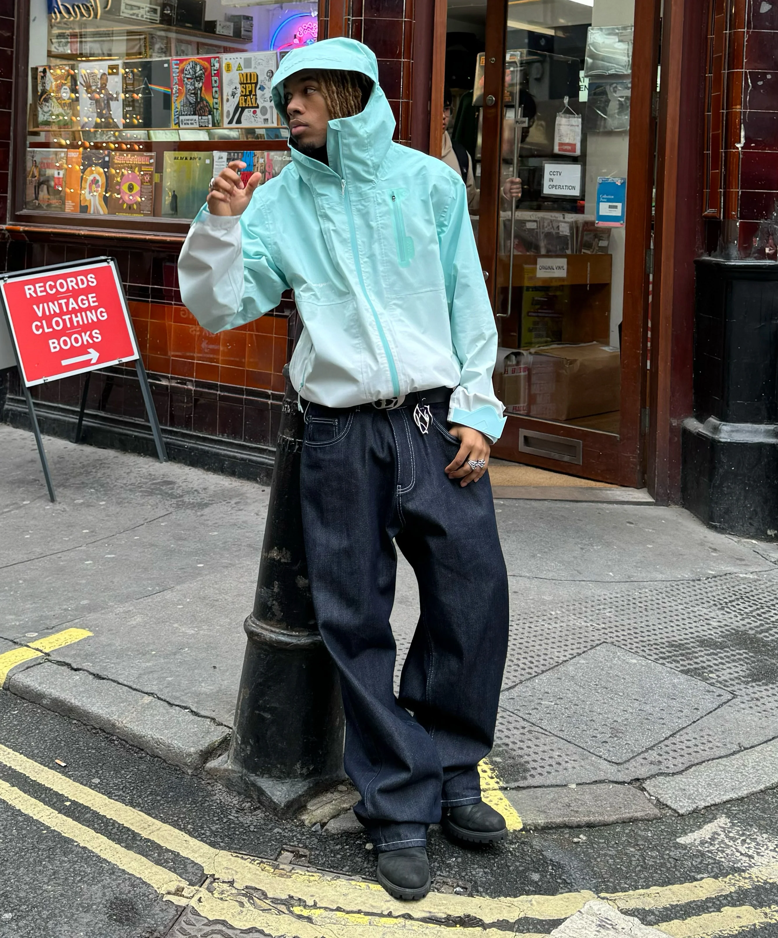 3-Layer Jacket Blue - Image 3