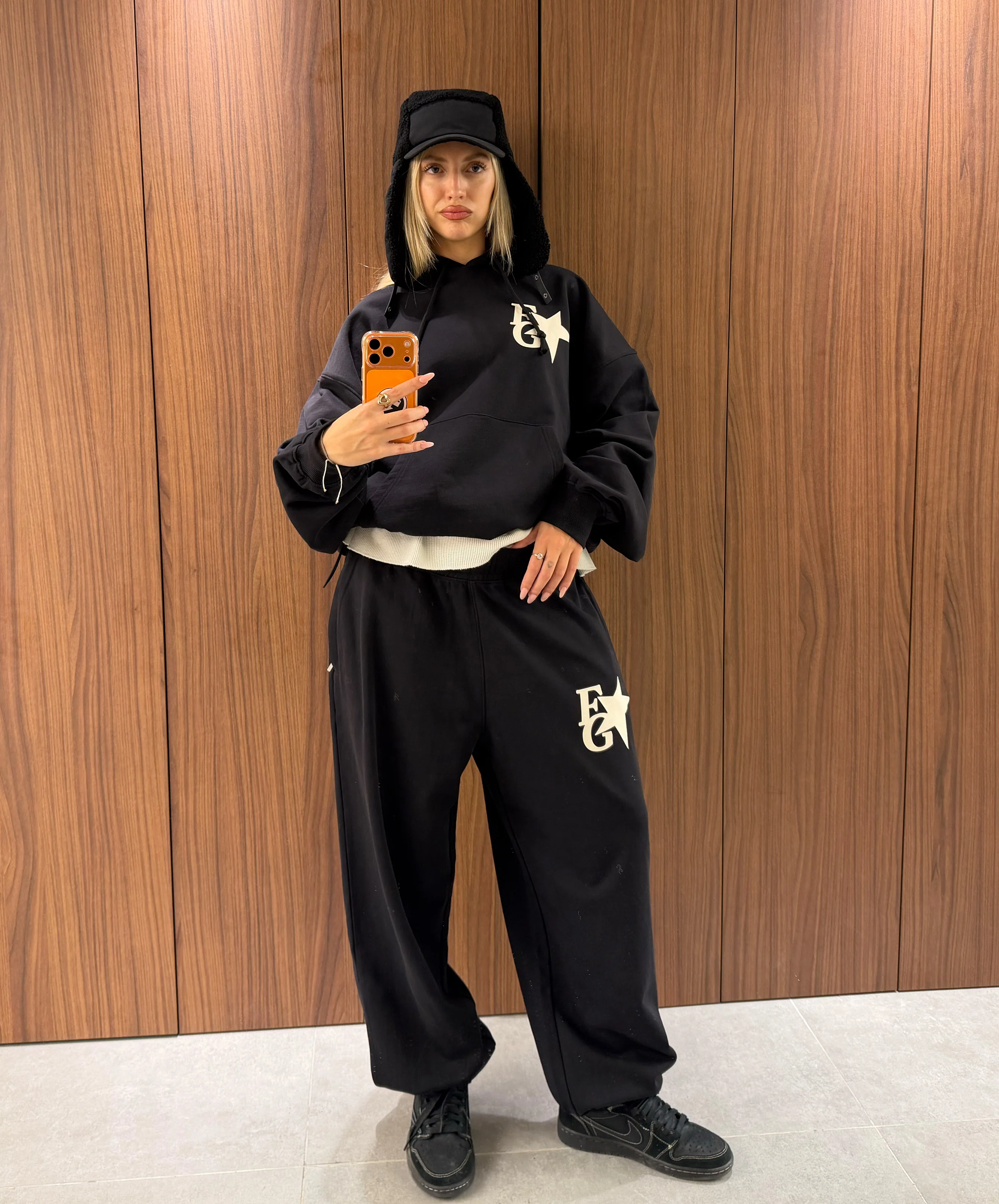 A New Star Hoodie Black - Image 2