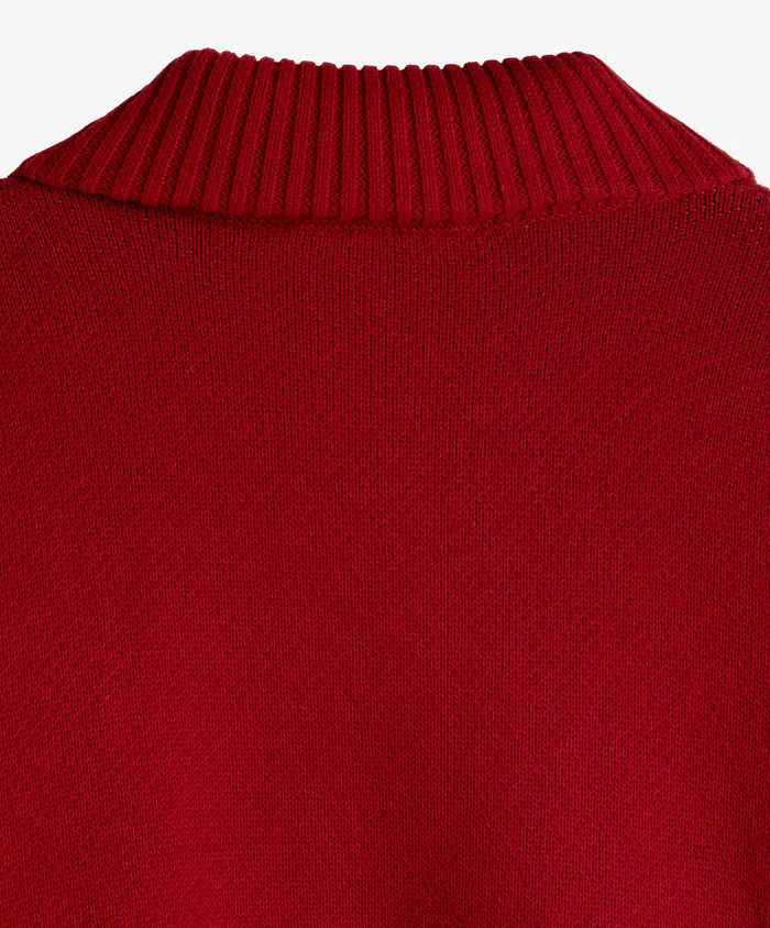 Alpine Rally Knitted Zipper Red-White - Image 12