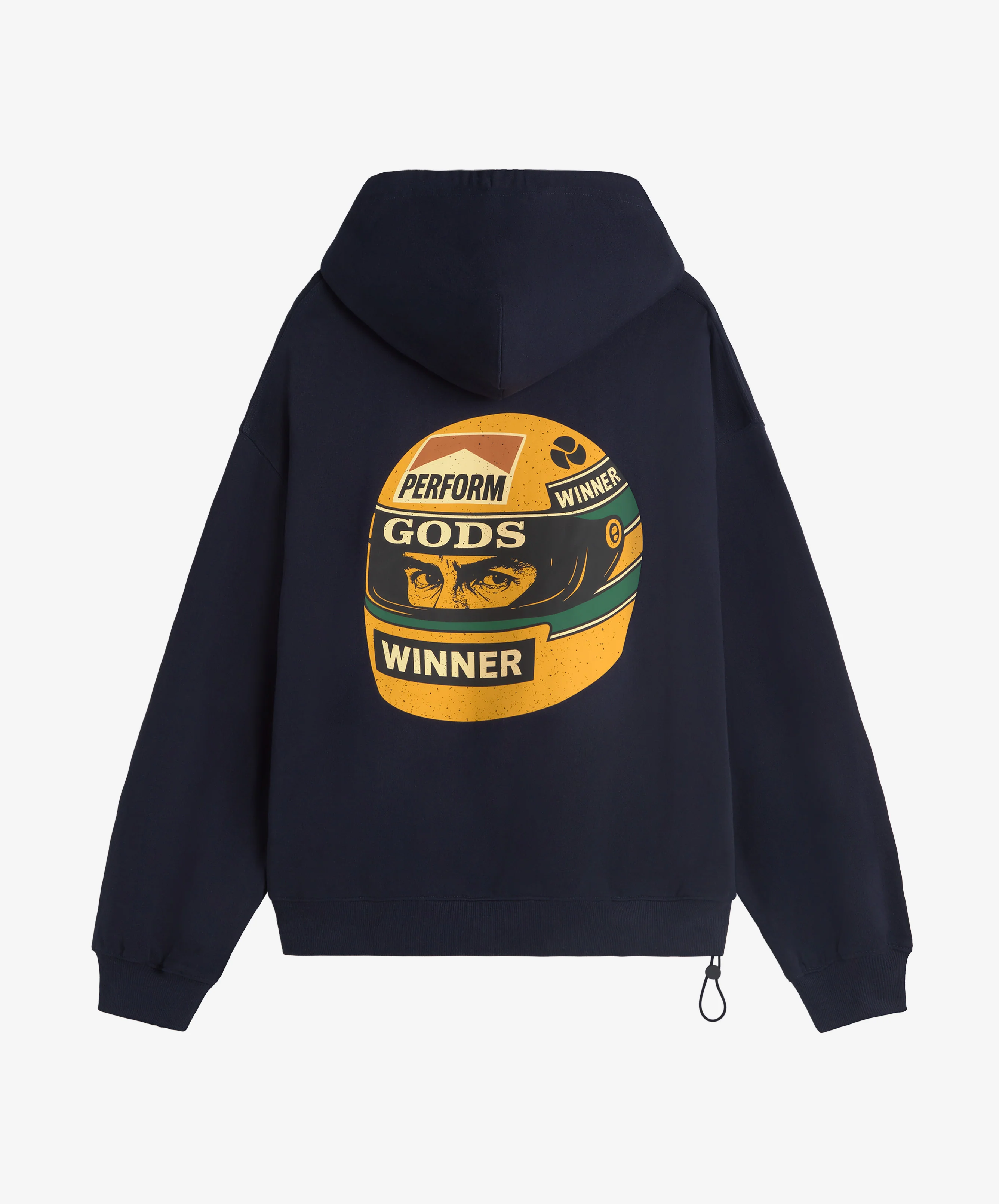 Ayr Cropped Hoodie Navy - Image 2