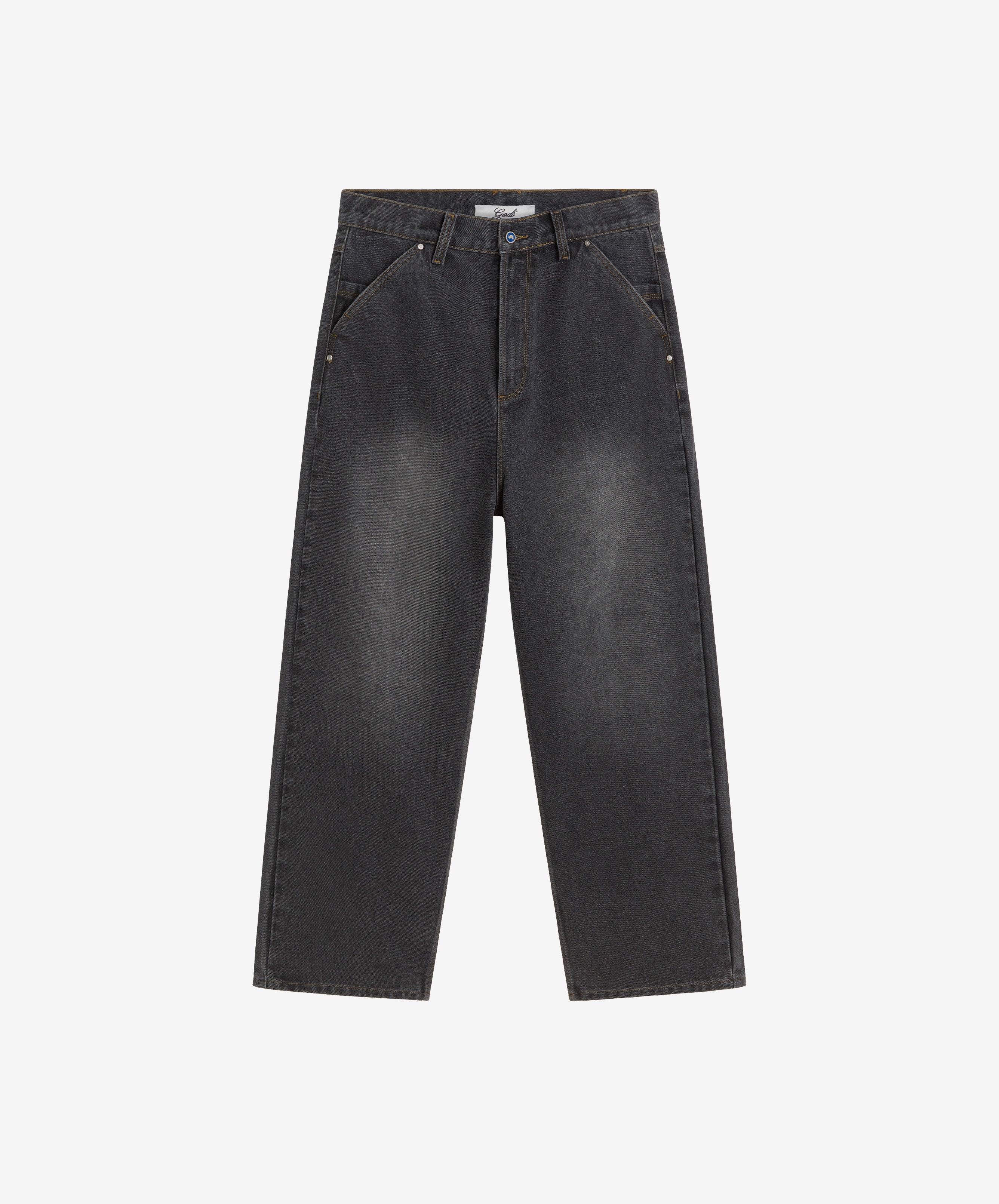 Baggy Denim Jeans Dark Grey - Image 3
