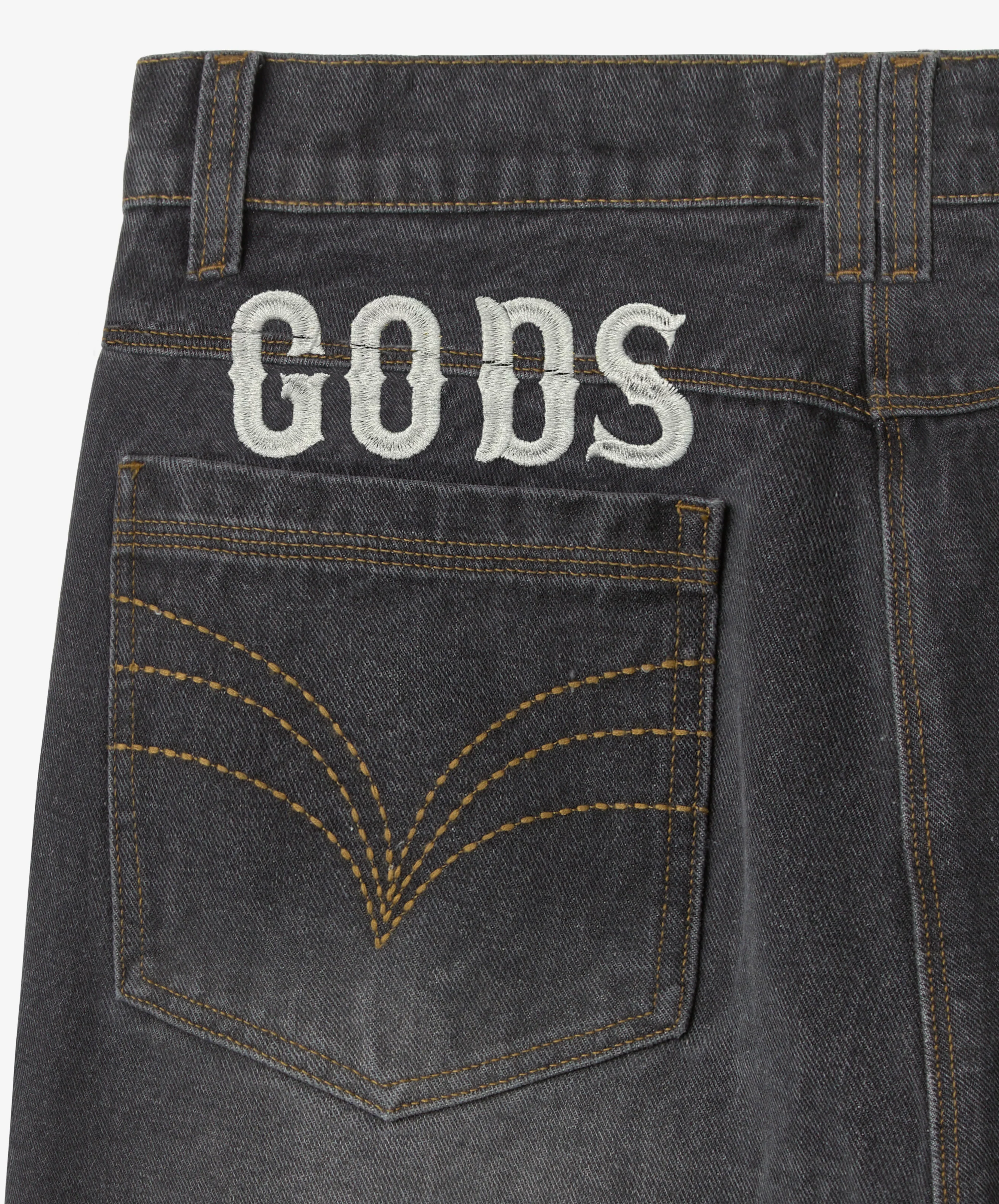 Baggy Denim Jeans Dark Grey - Image 5