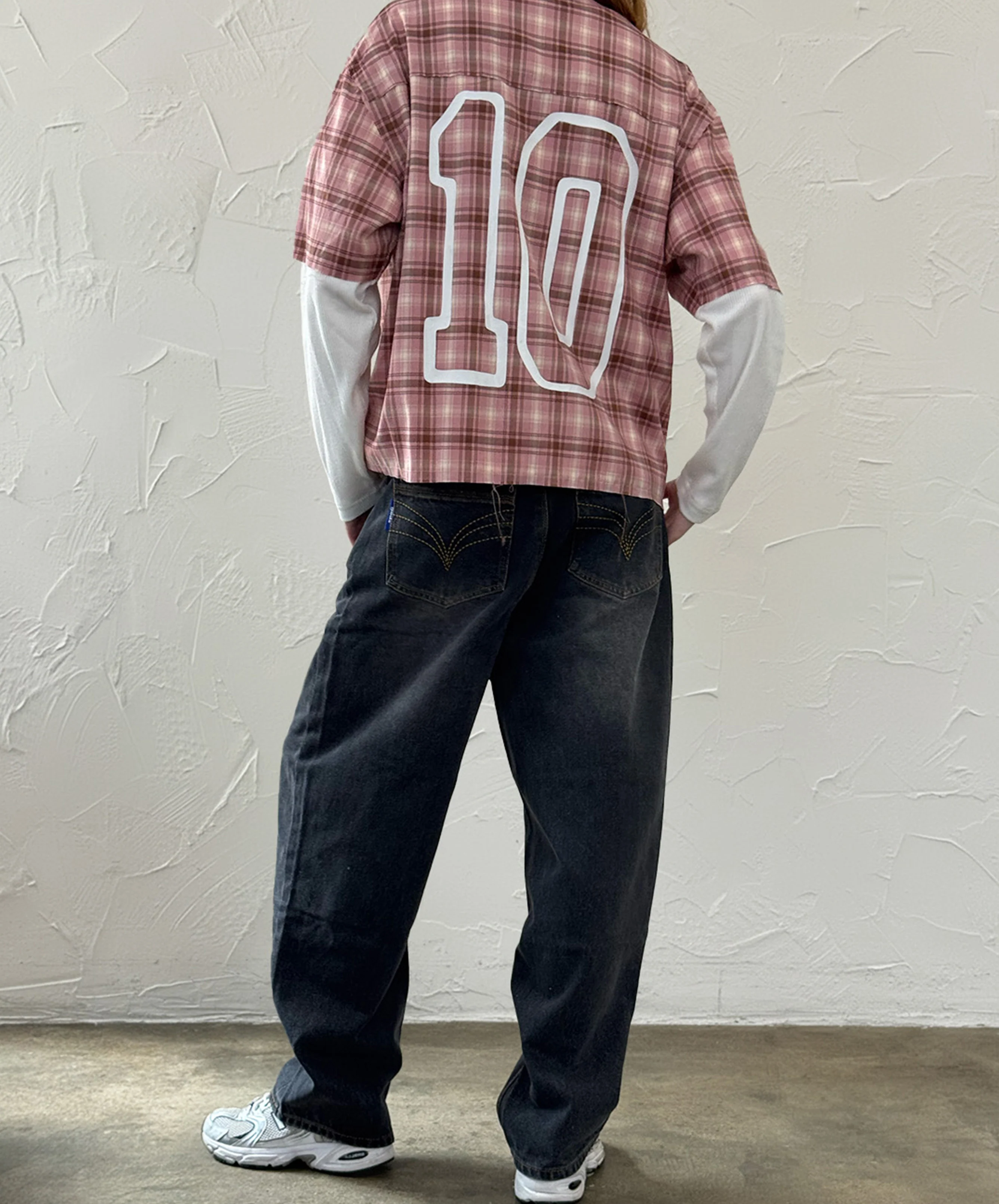 Baggy Denim Jeans Dark Grey - Image 6