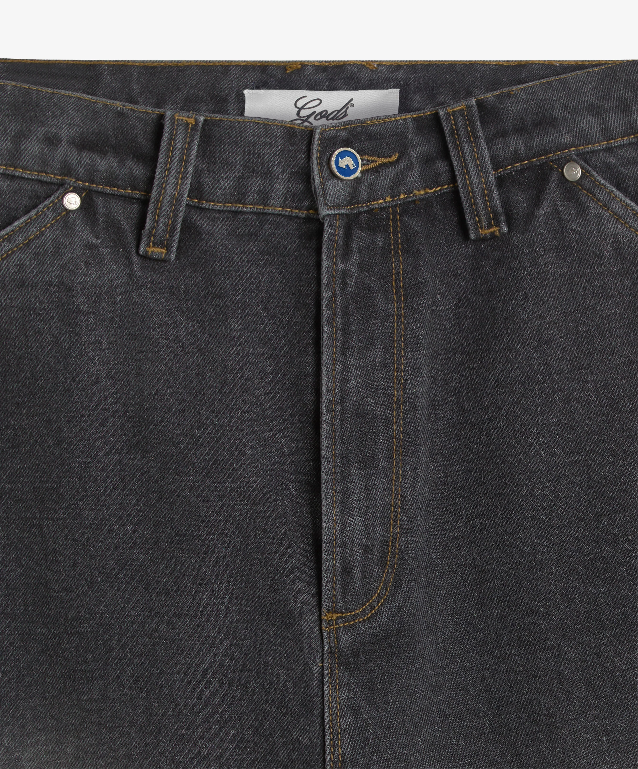 Baggy Denim Jeans Dark Grey - Image 9
