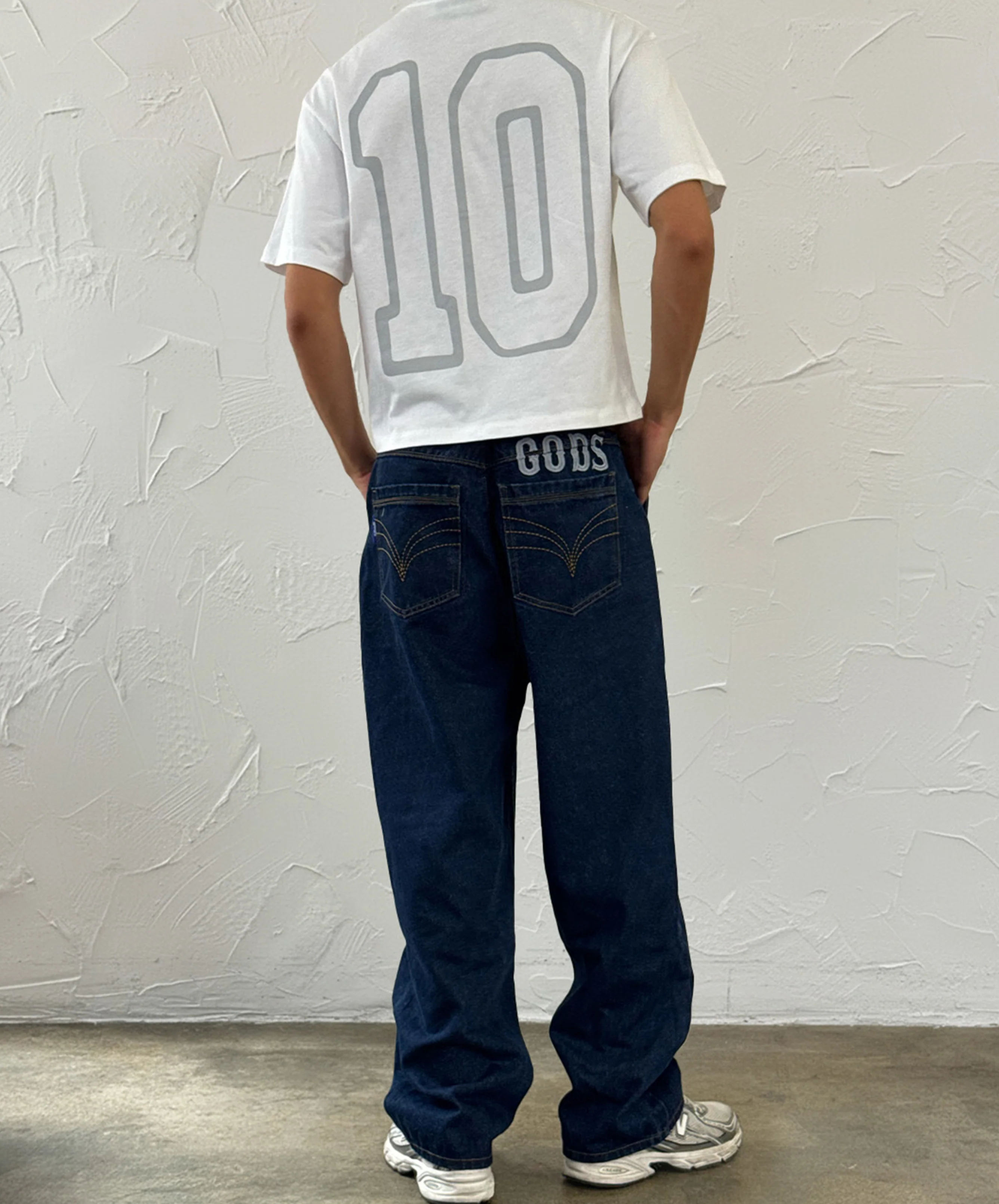 Baggy Denim Jeans Navy - Image 5