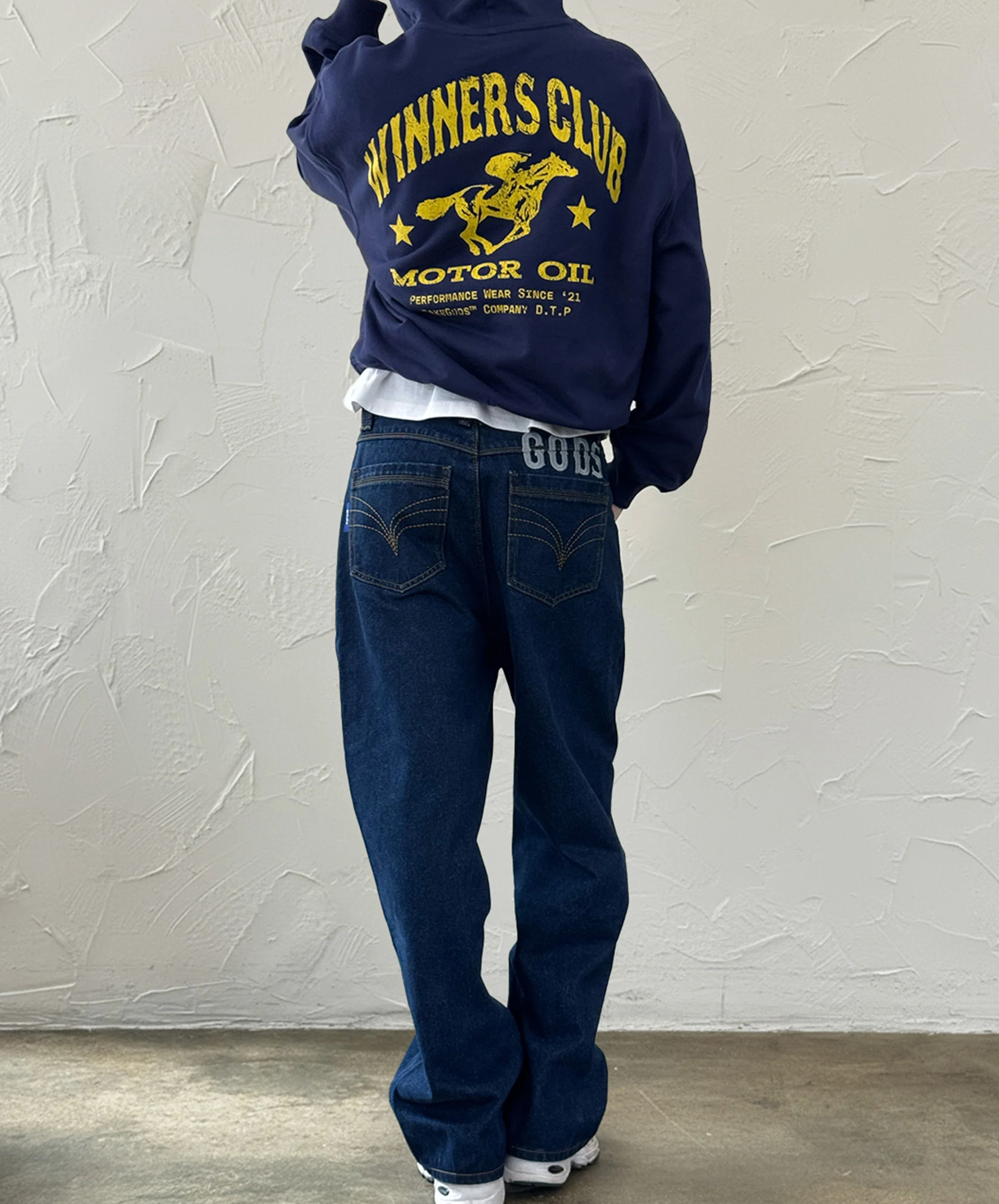 Baggy Denim Jeans Navy - Image 7