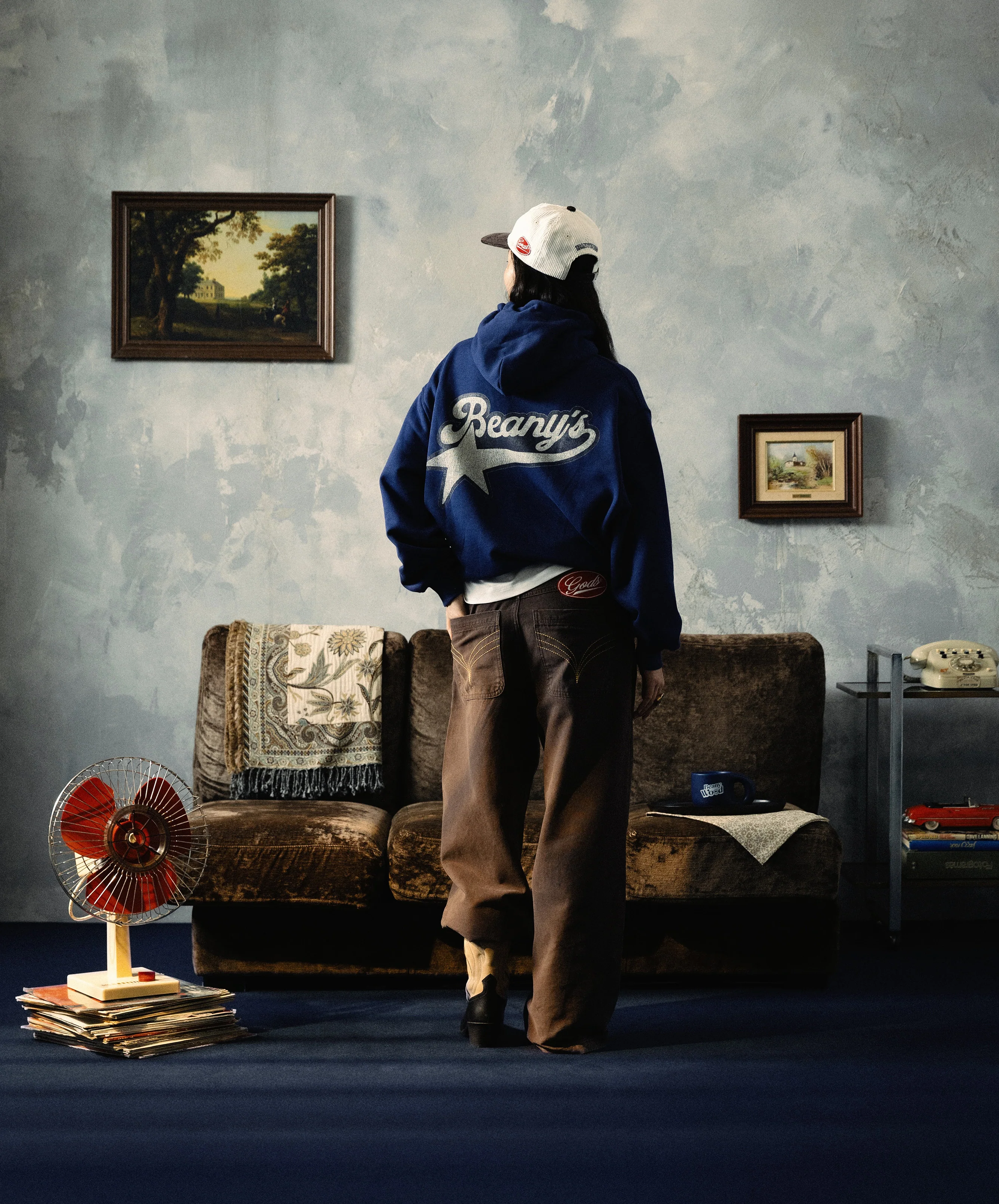 Beany's Hoodie Navy - Image 7