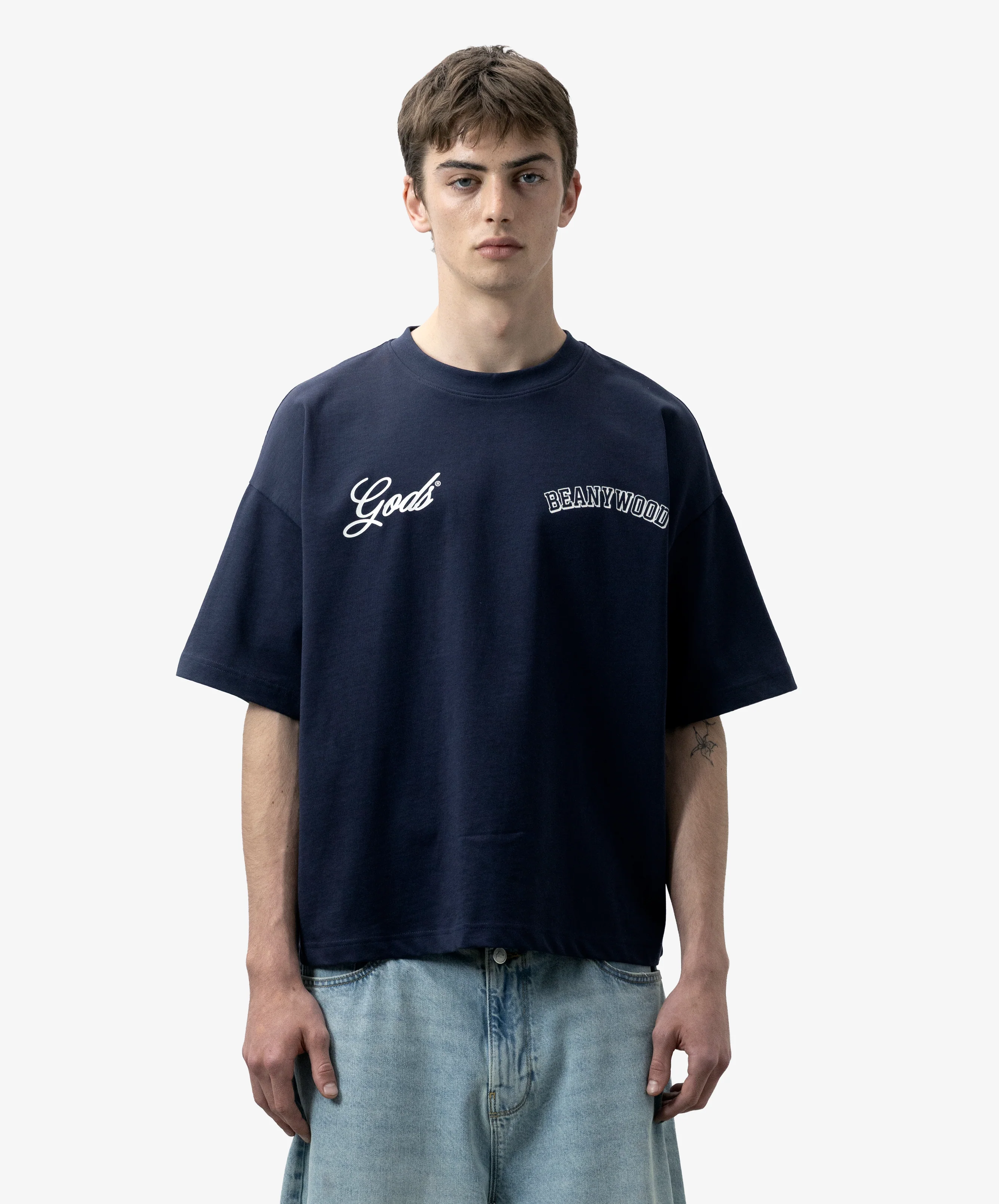 Beanywood Tee Navy - Image 4