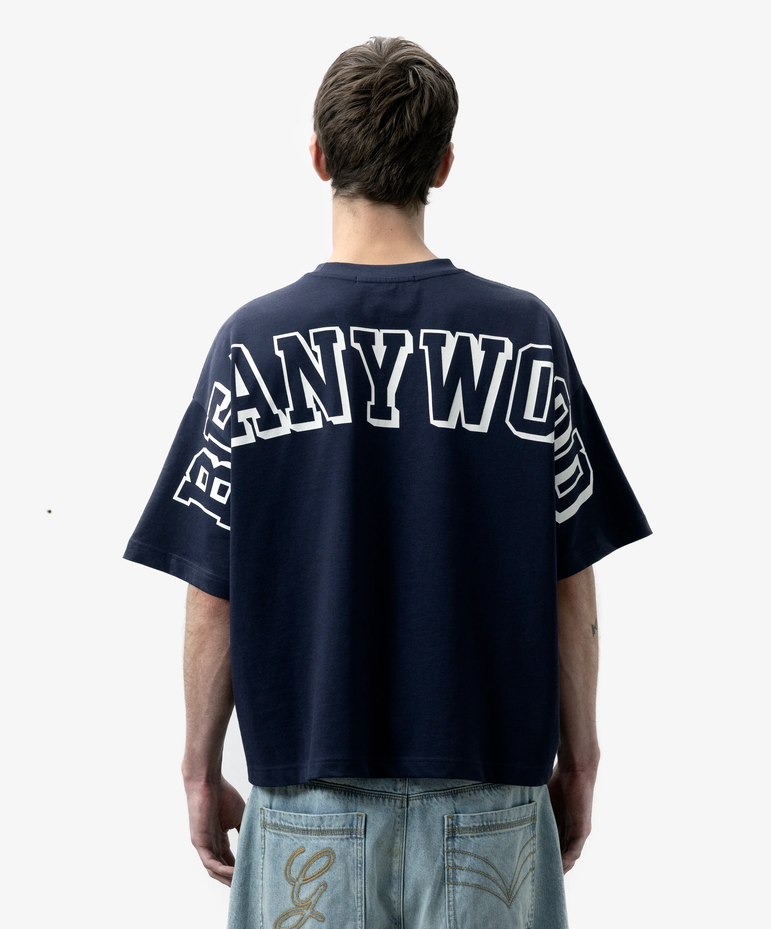 Beanywood Tee Navy - Image 5