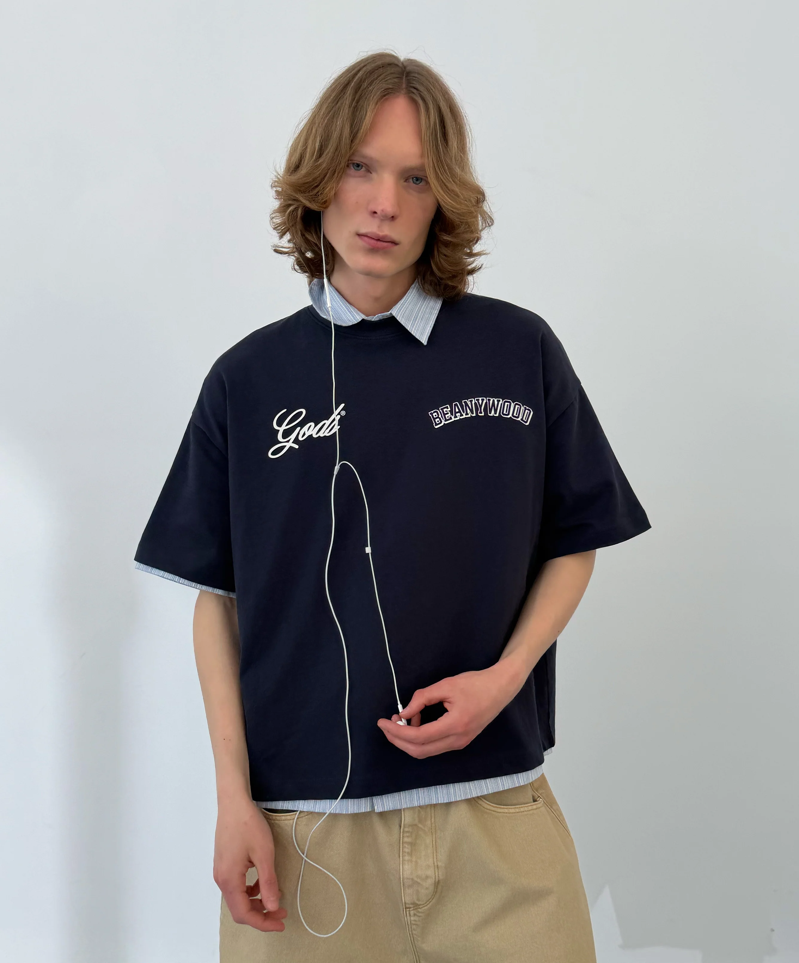 Beanywood Tee Navy - Image 6