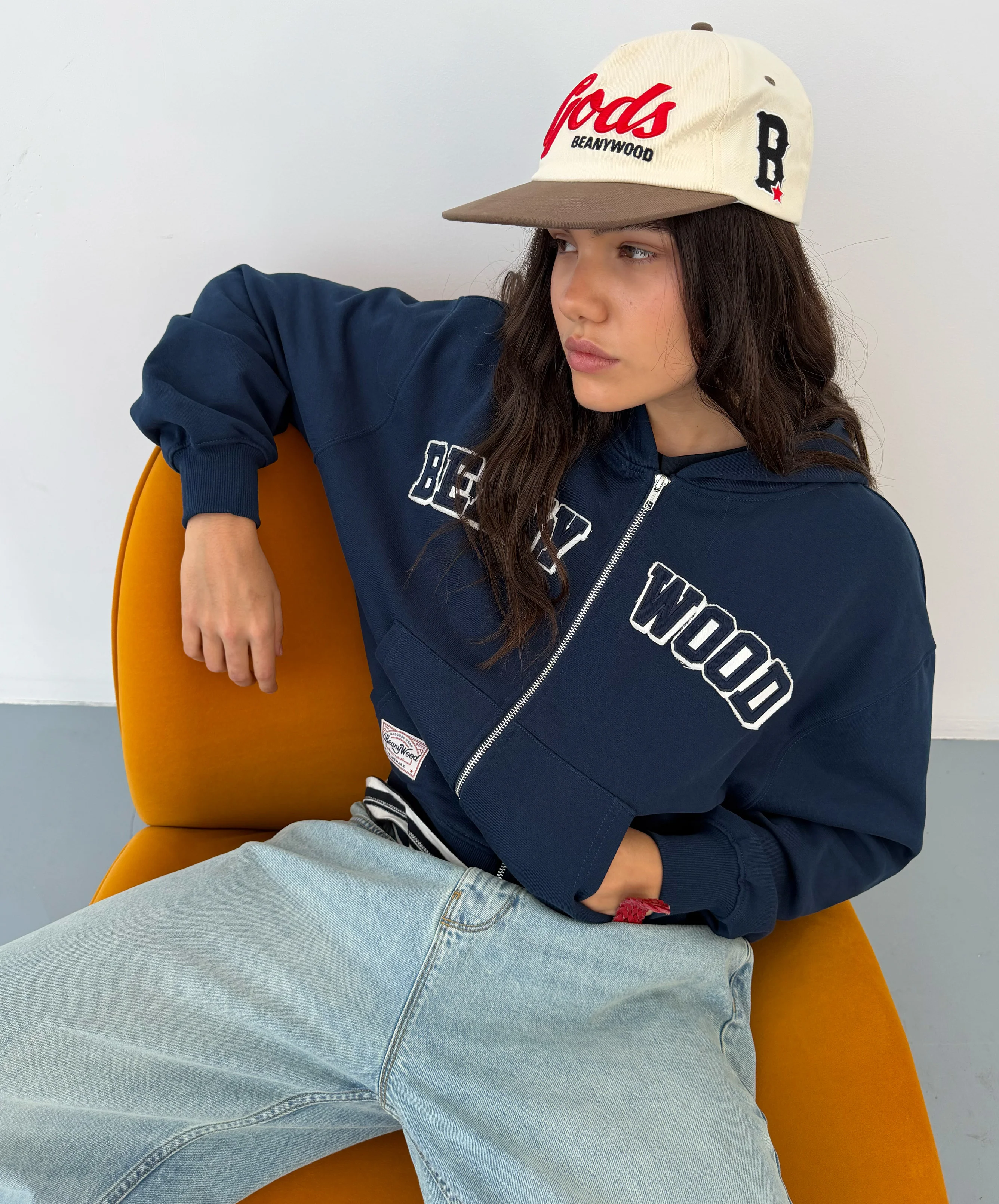 Beanywood Zipper Navy - Image 2