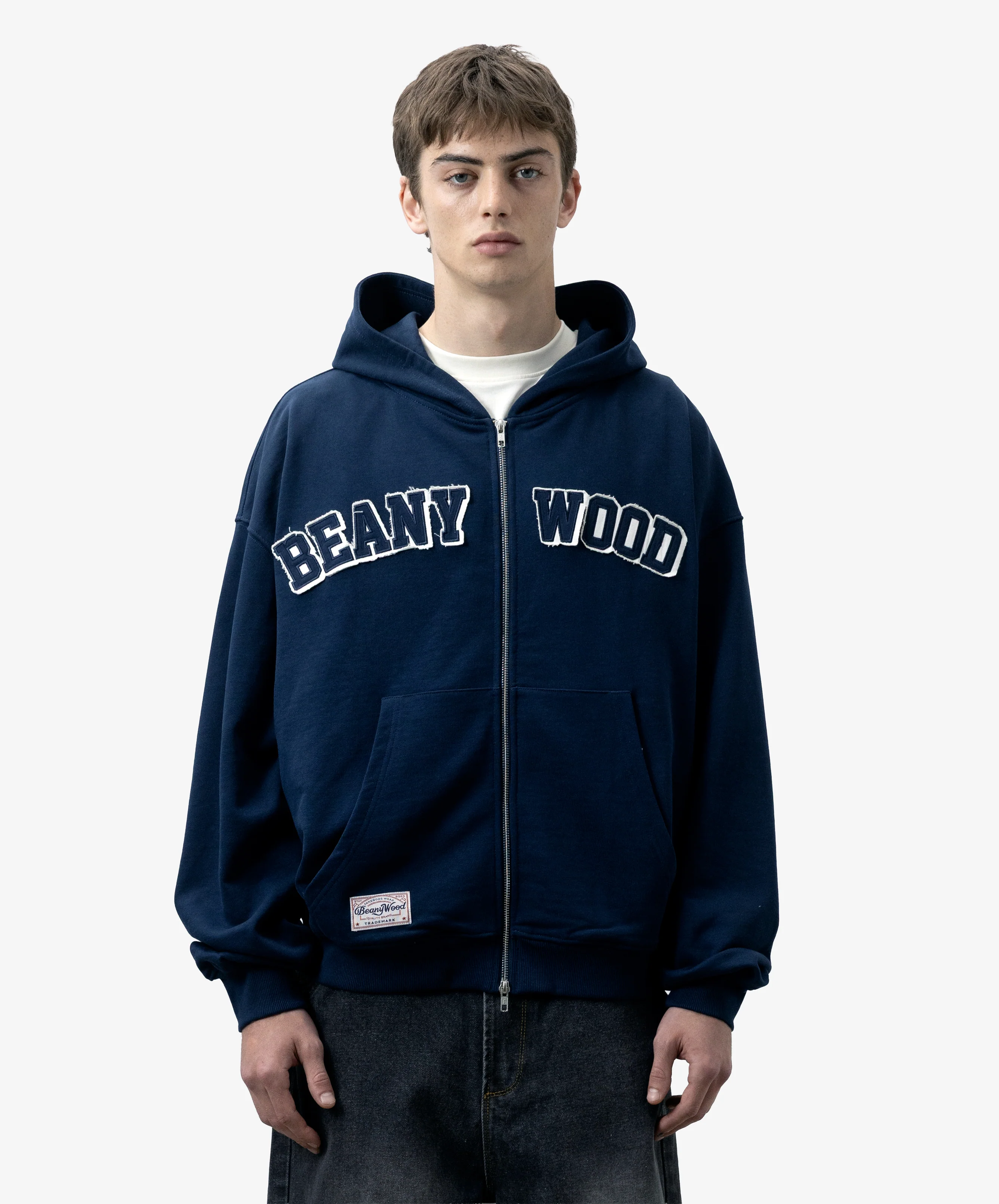 Beanywood Zipper Navy - Image 5