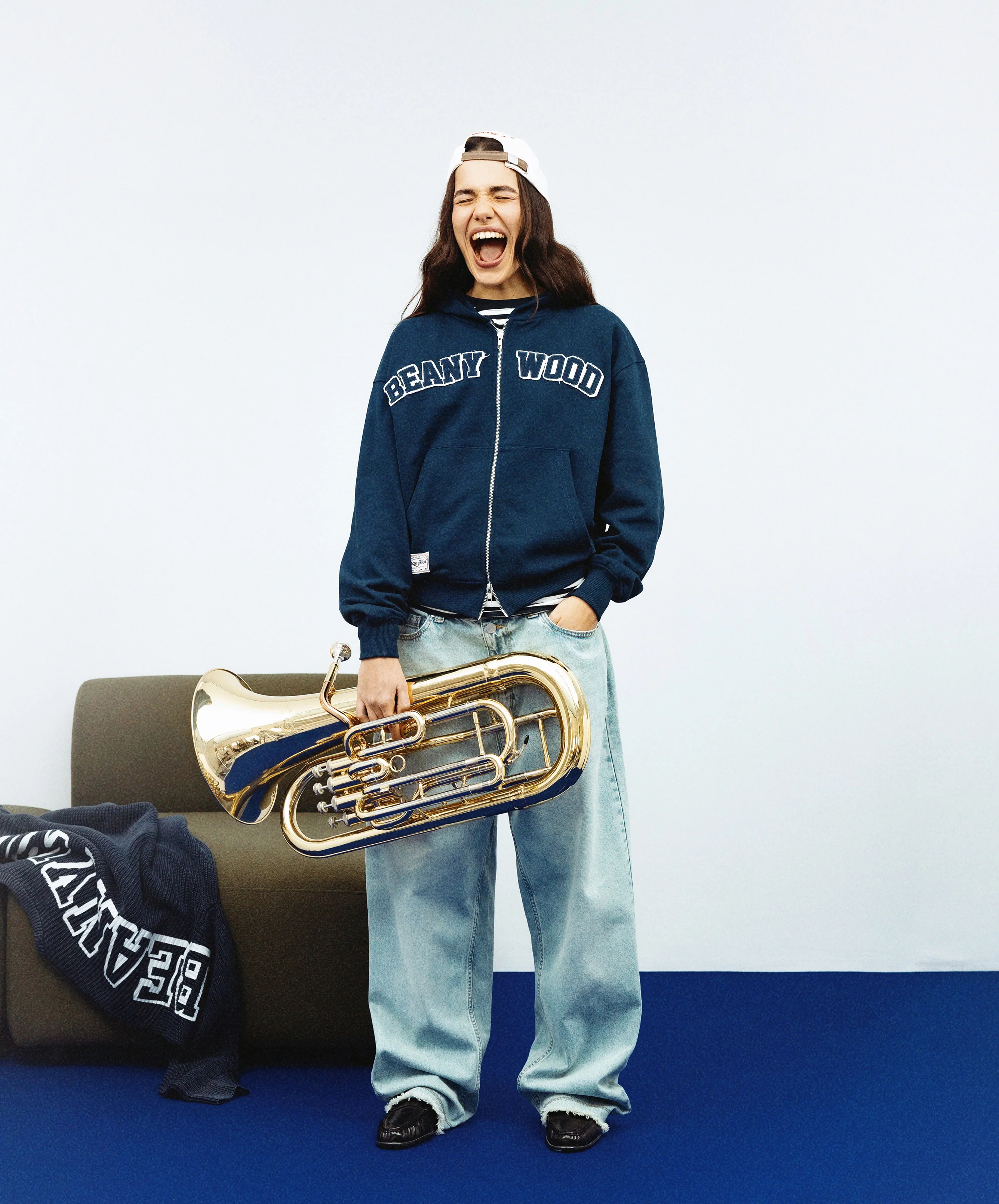 Beanywood Zipper Navy - Image 8