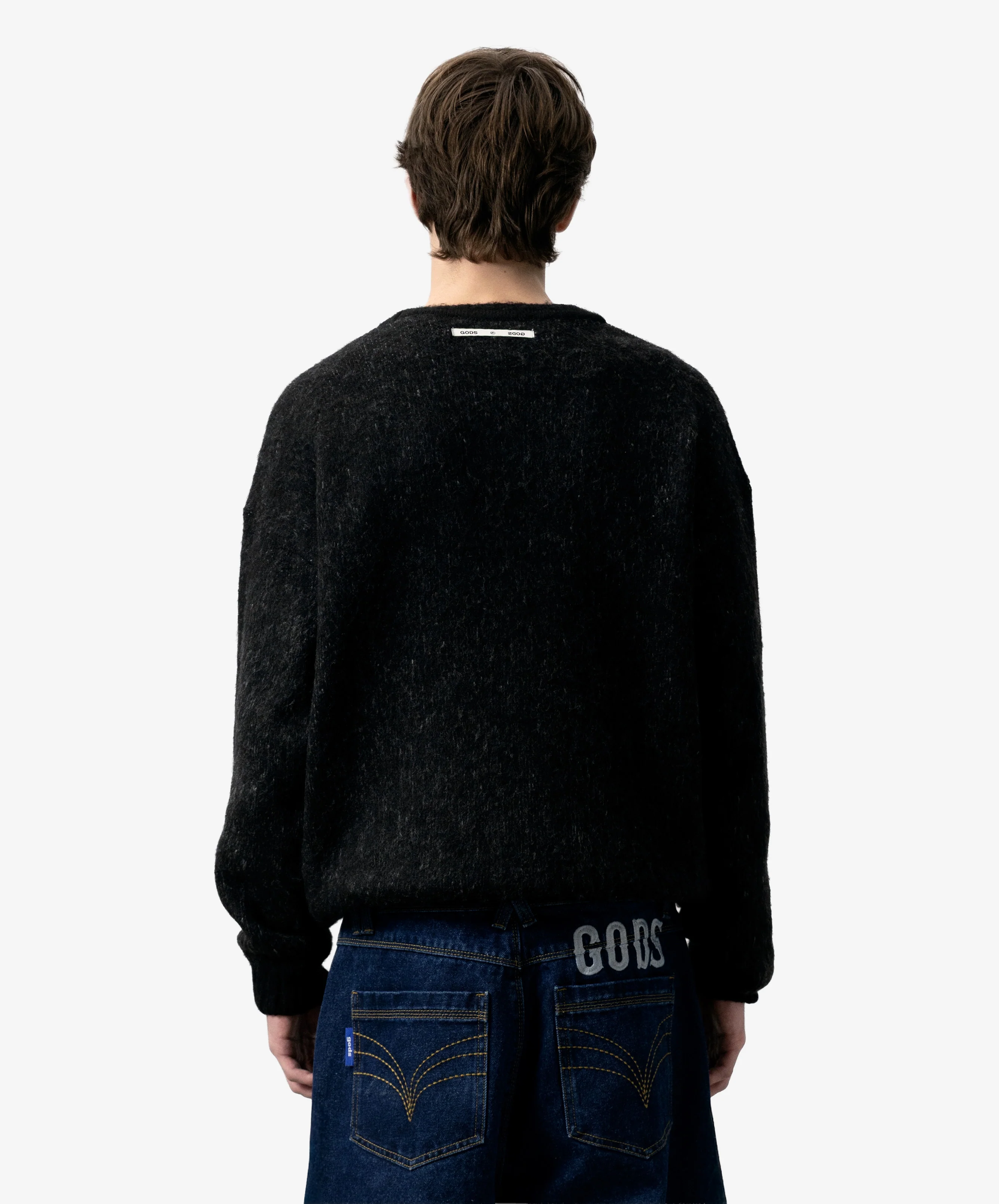 Billiard Knitted Sweater Black - Image 3