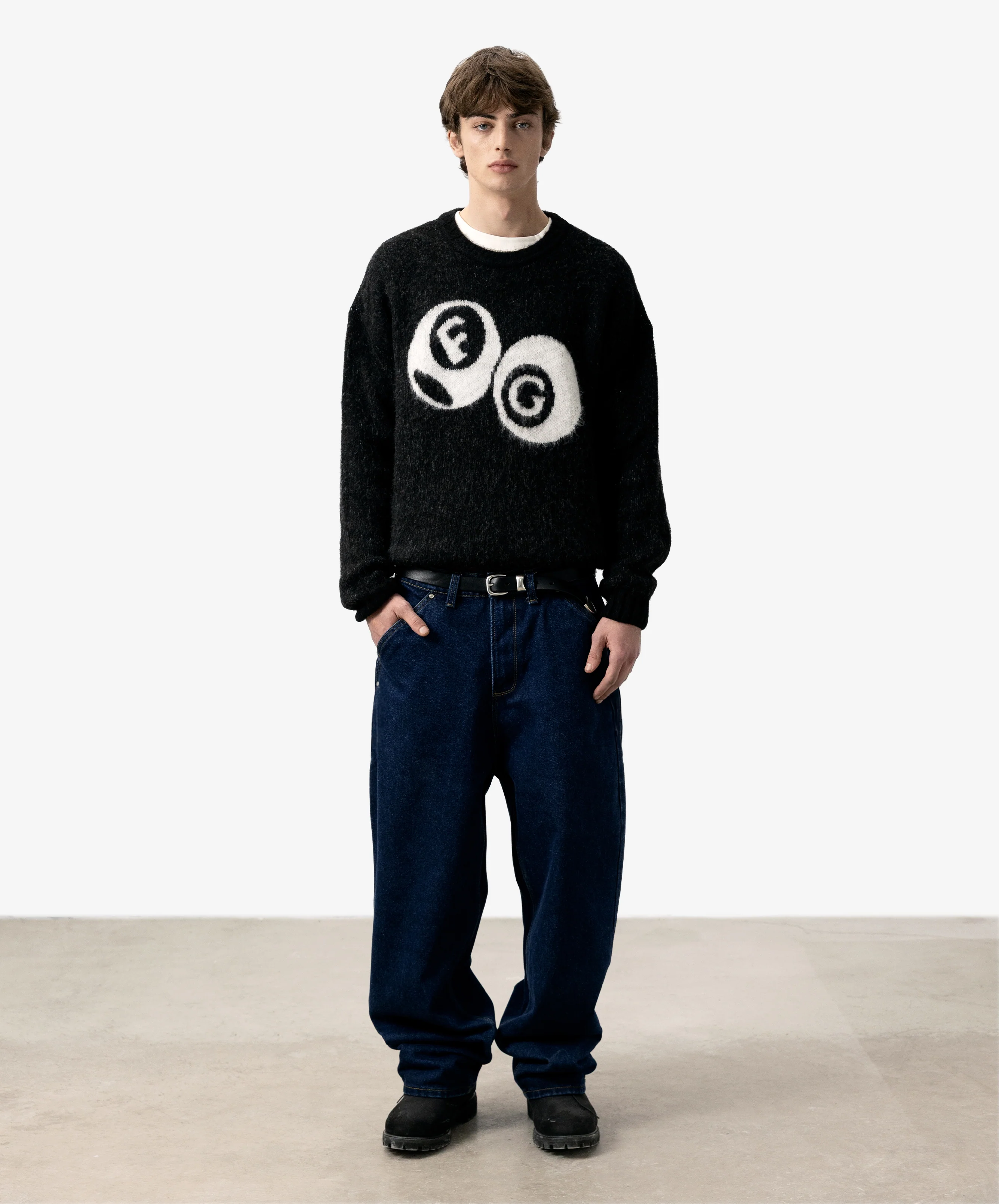 Billiard Knitted Sweater Black - Image 5