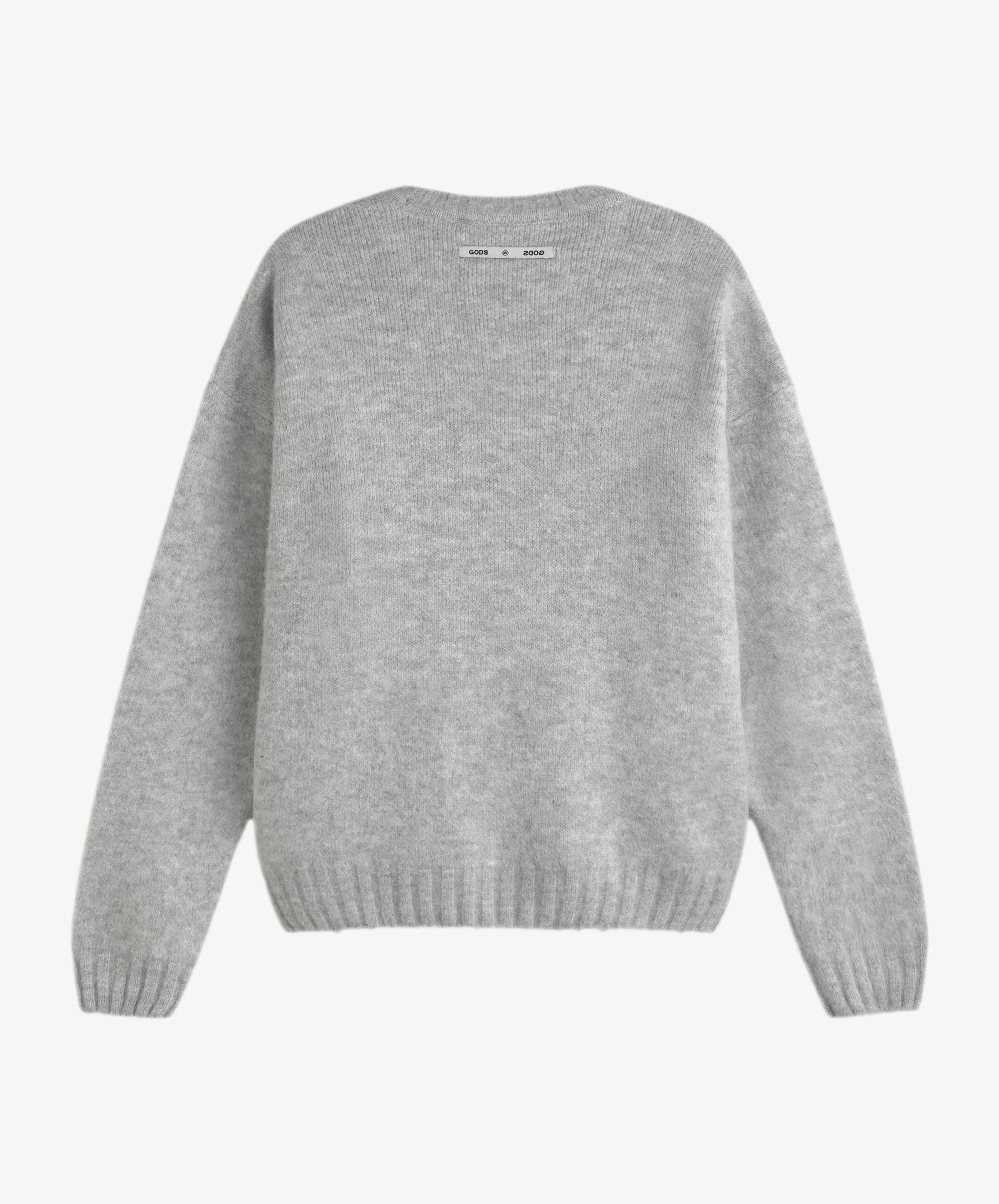 Billiard Knitted Sweater Light Grey - Image 4