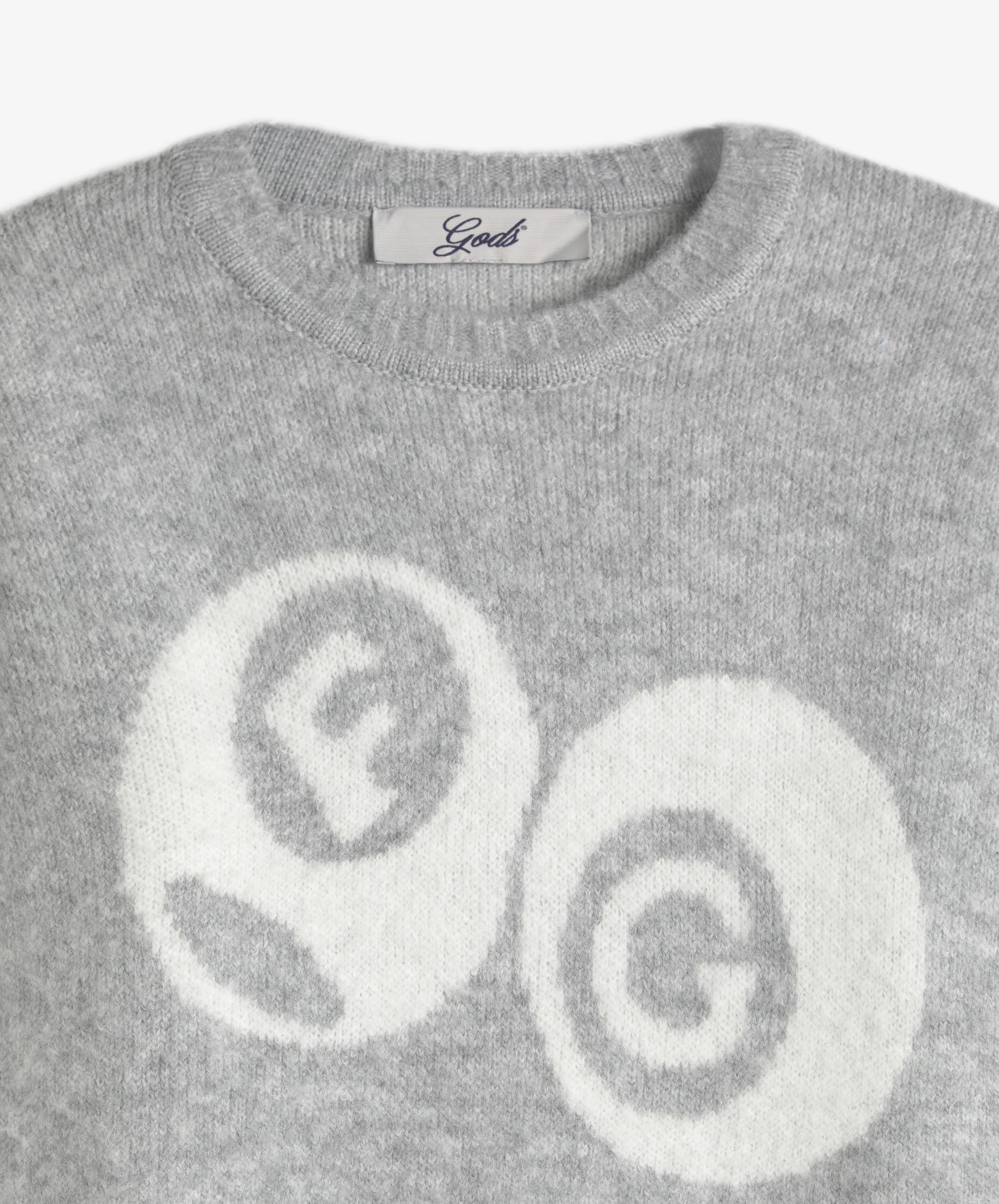 Billiard Knitted Sweater Light Grey - Image 7