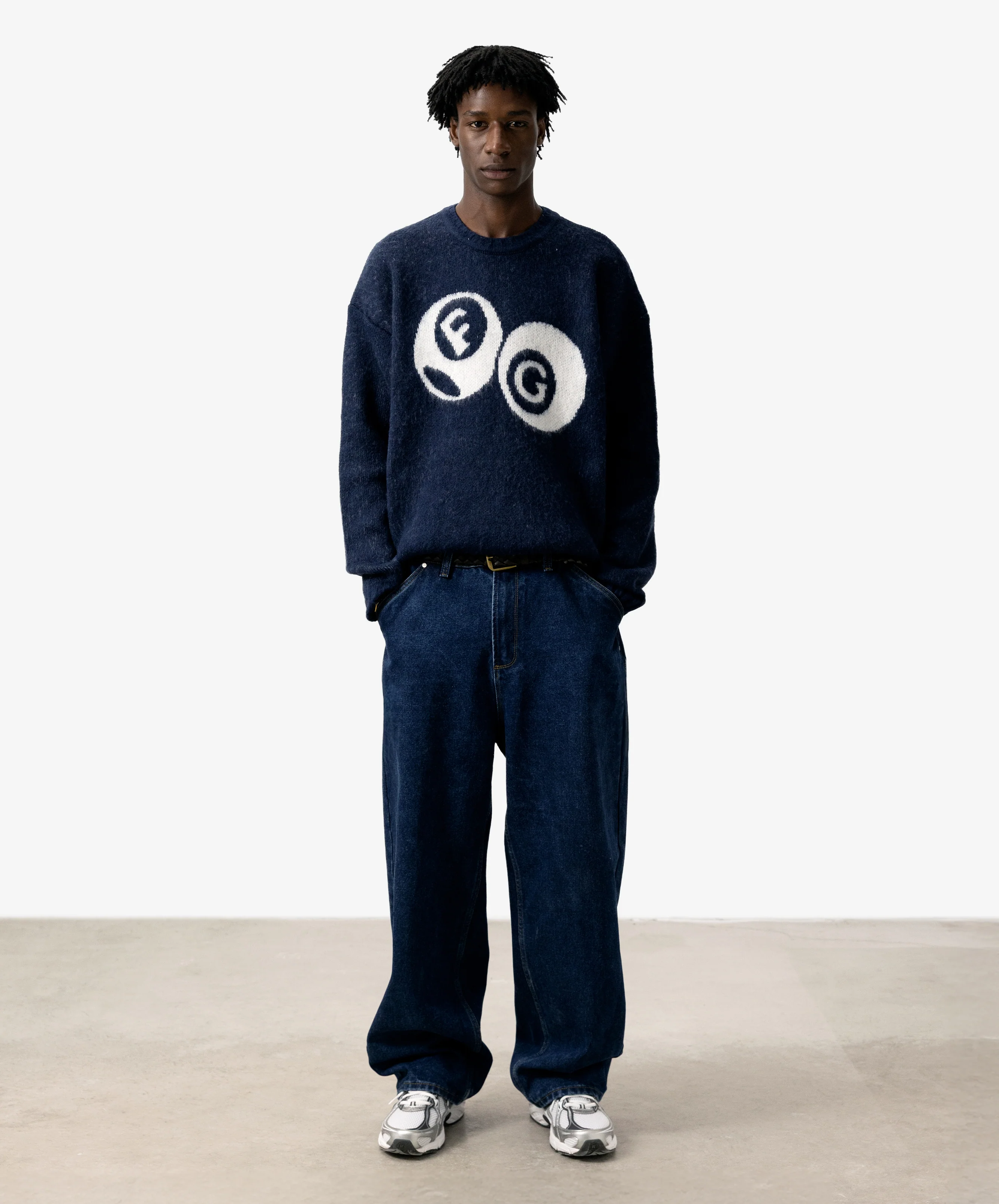 Billiard Knitted Sweater Navy - Image 5
