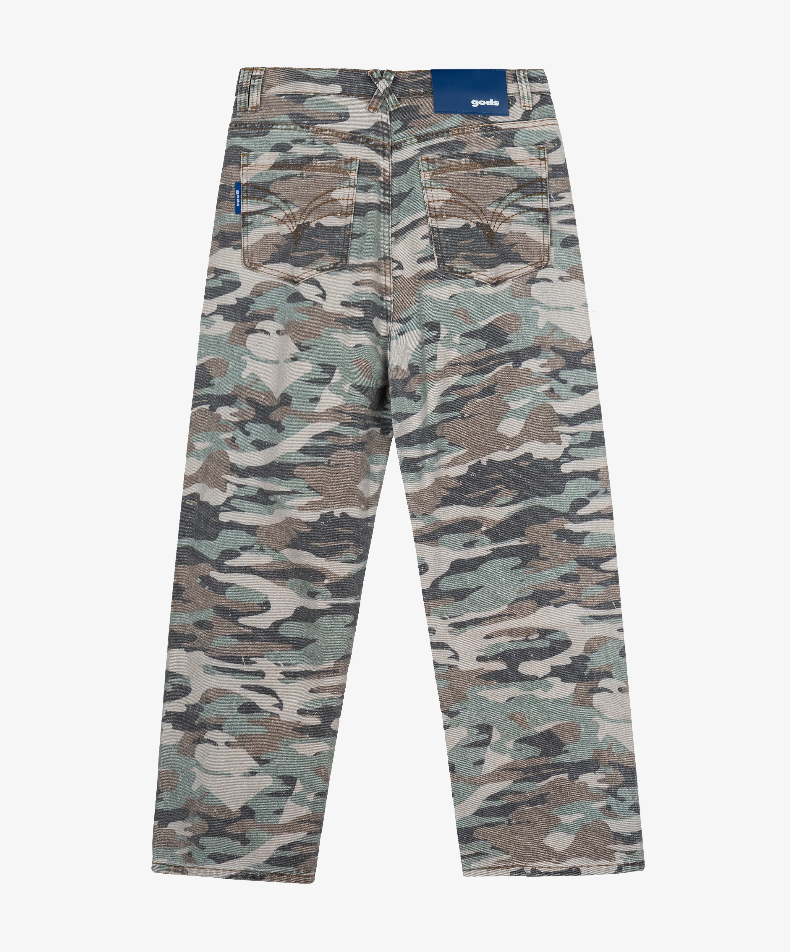 Camouflage Jeans Military Green - Image 3