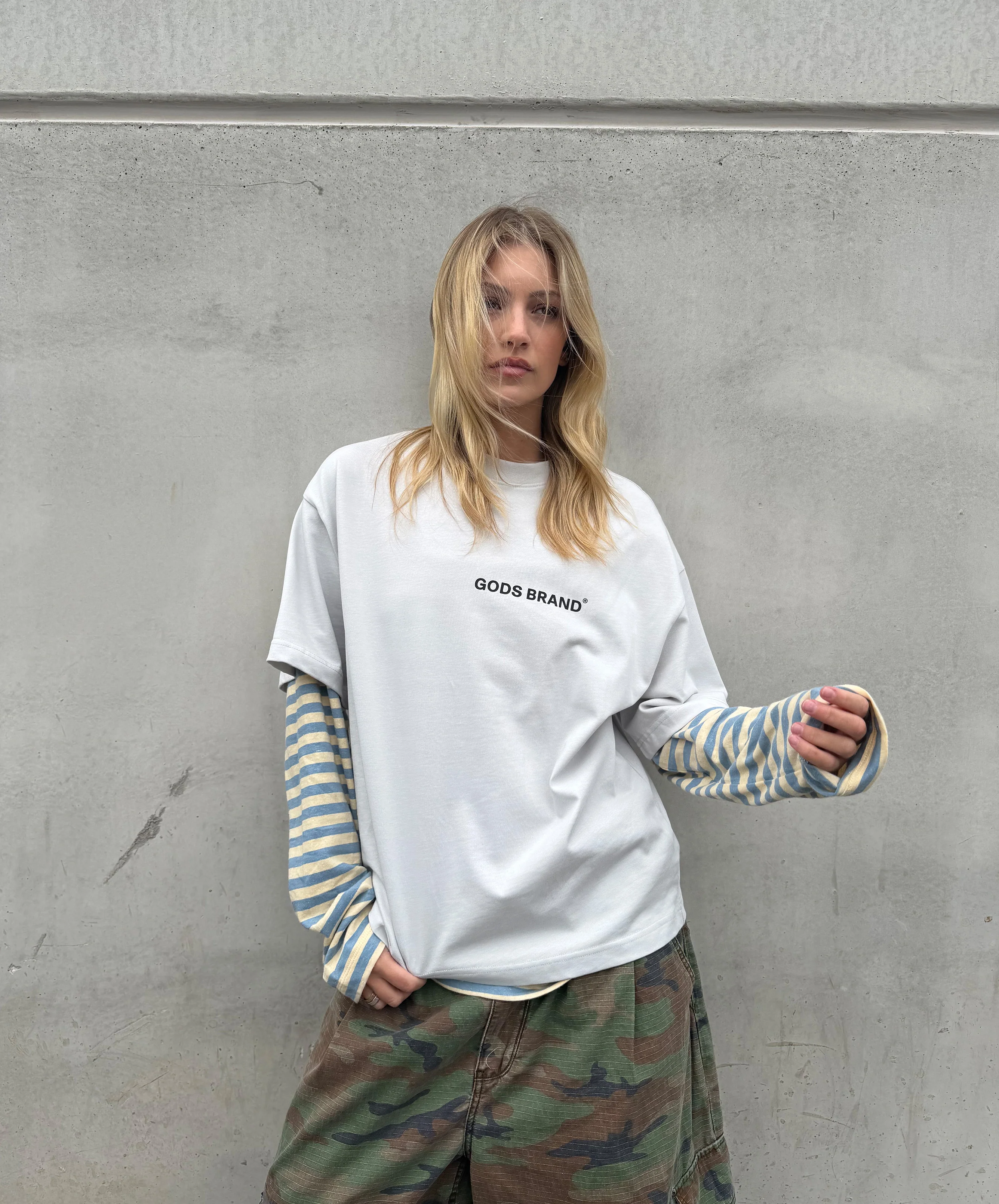 Performance Boxy Tee Light Grey - Image 4