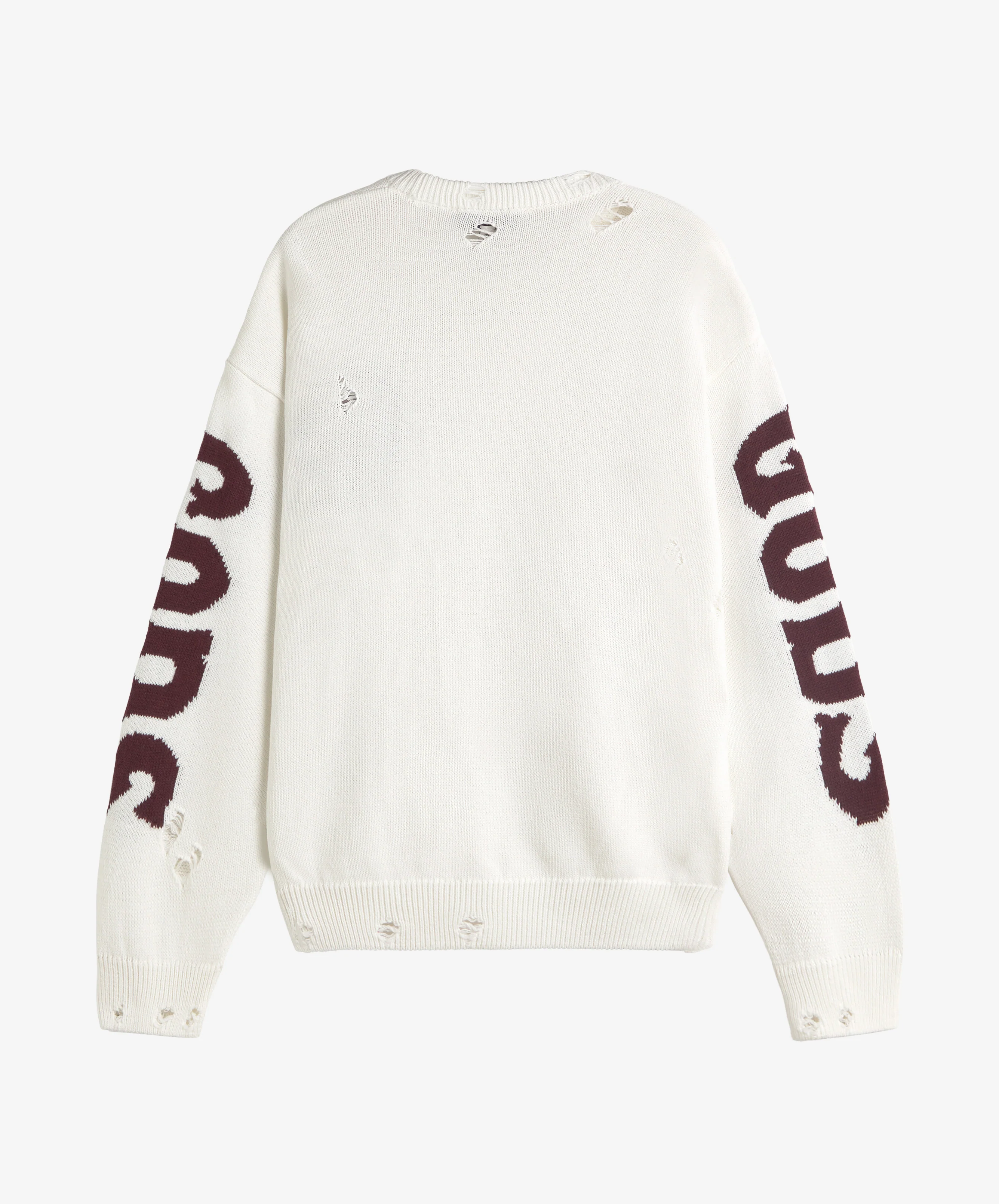 G Side Knitted Sweater White - Image 4