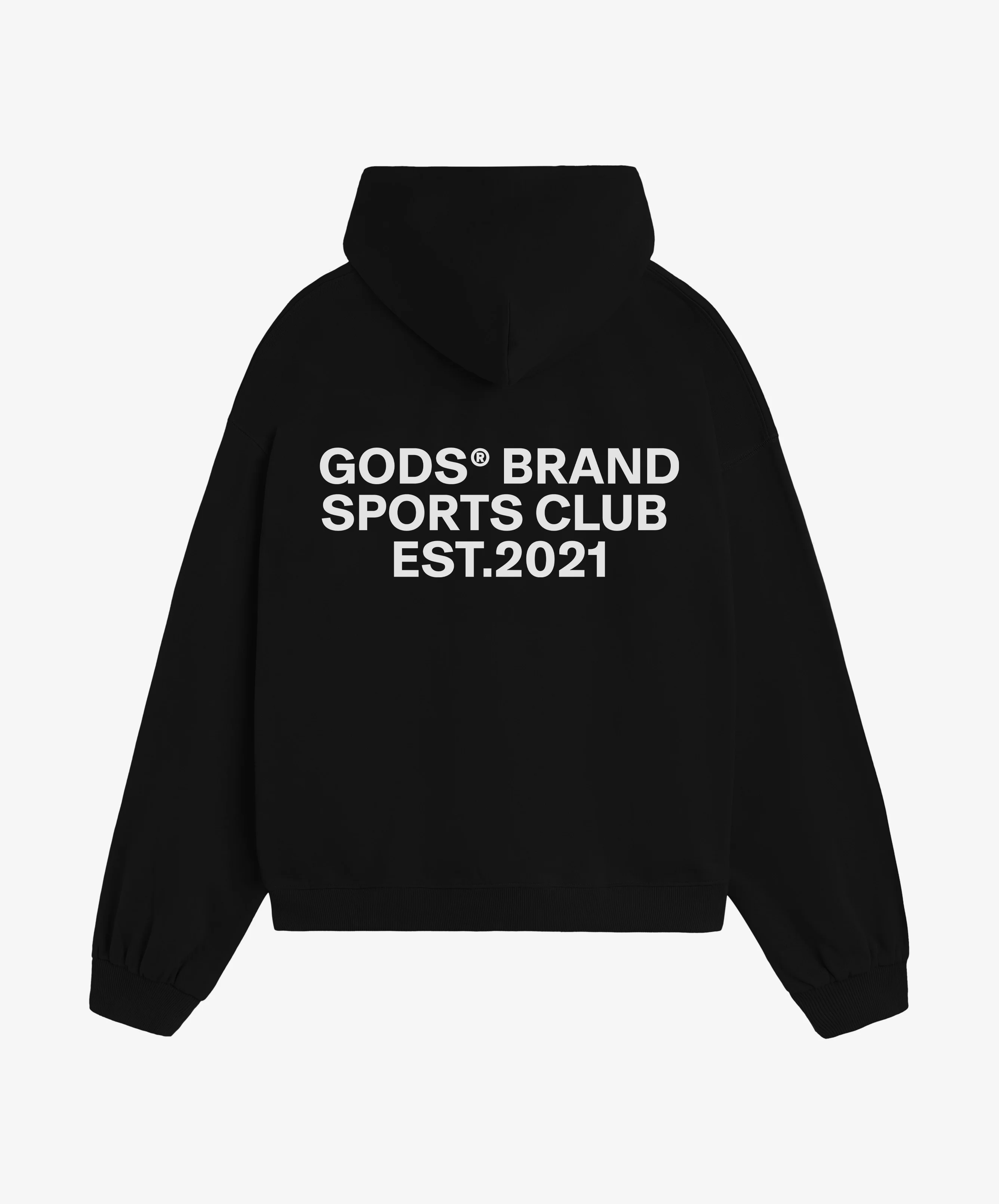 Gods® Brand Sports Club Hoodie Black - Image 2