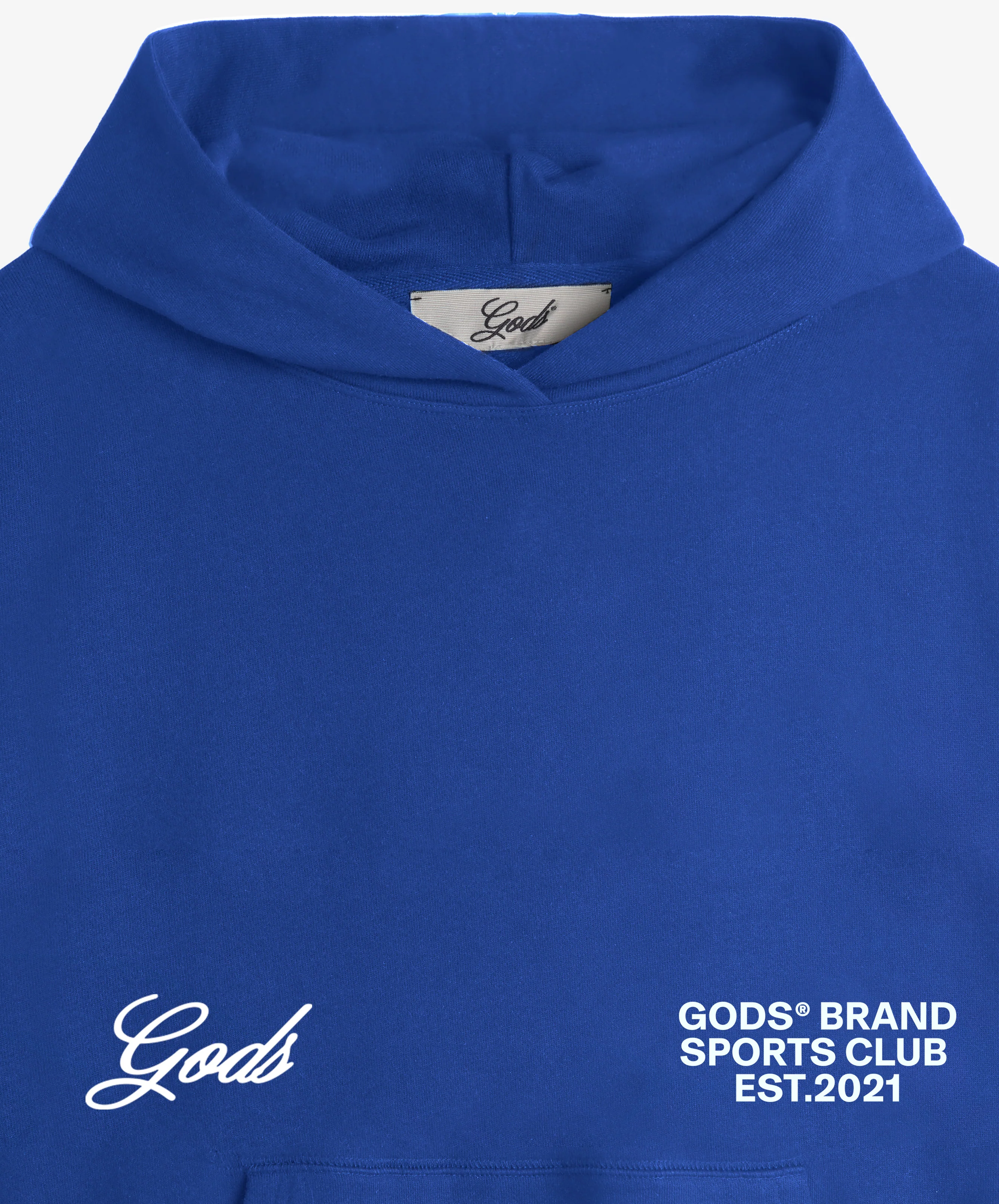 Gods® Brand Sports Club Hoodie Blue - Image 5