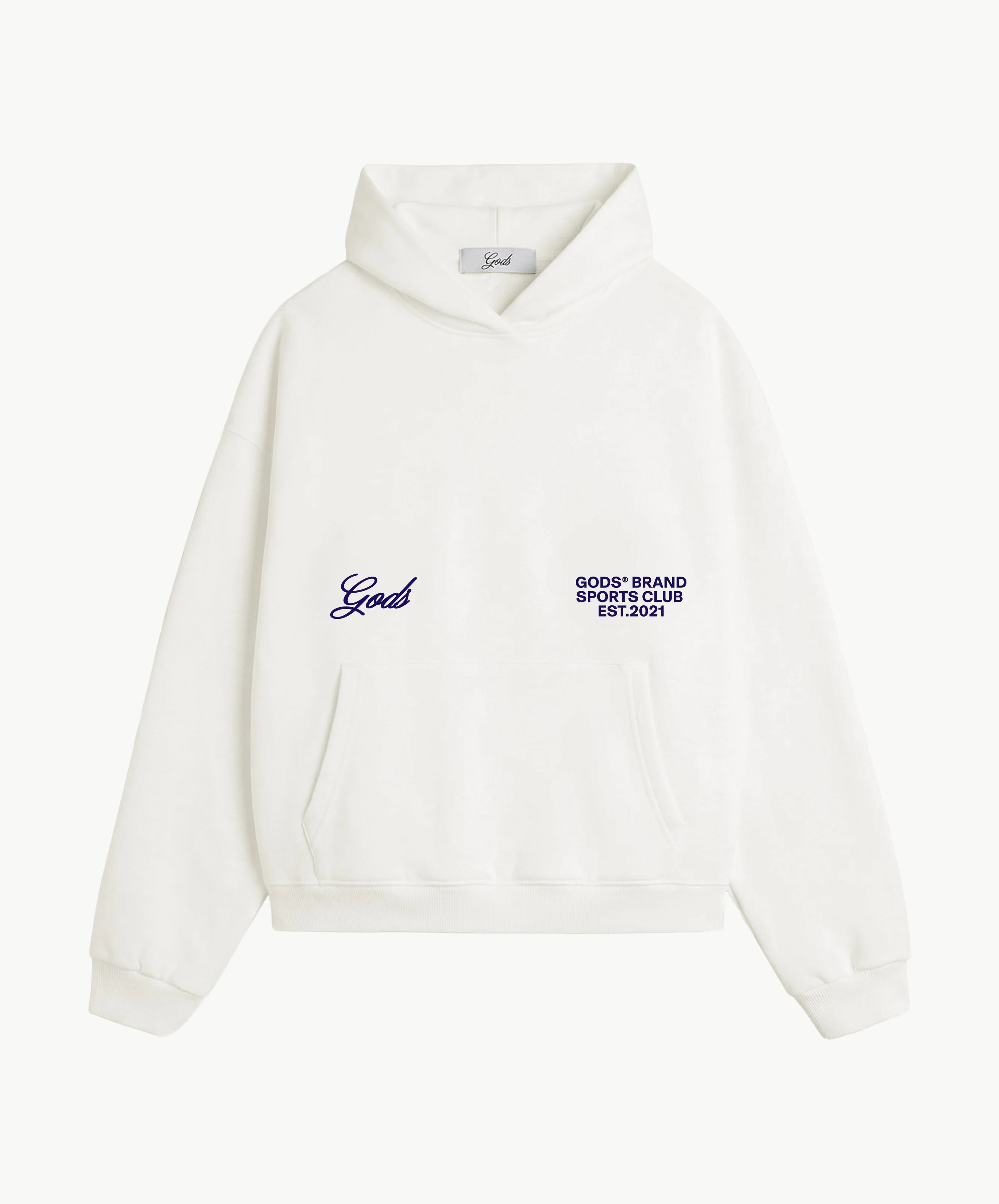 Gods® Brand Sports Club Hoodie Cream - Image 4