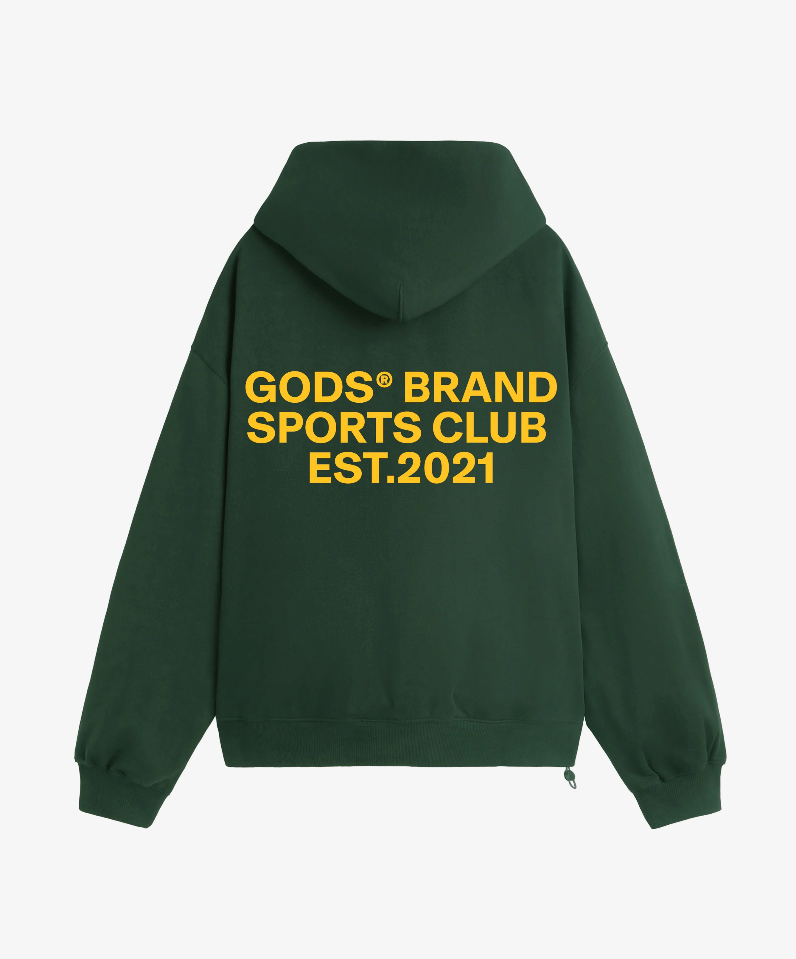 Gods® Brand Sports Club Hoodie Green - Image 3