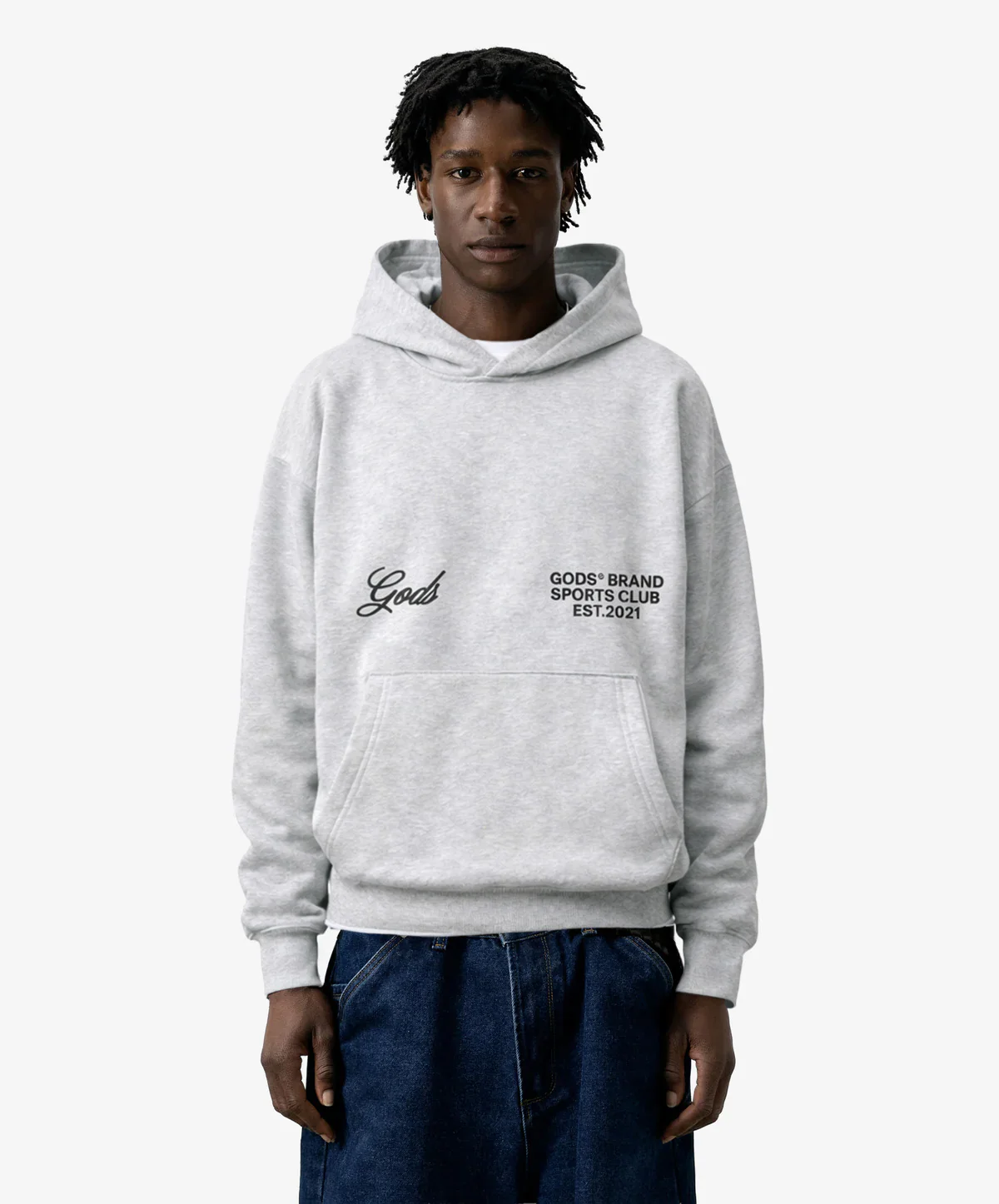 Gods® Brand Sports Club Hoodie Melange - Image 3