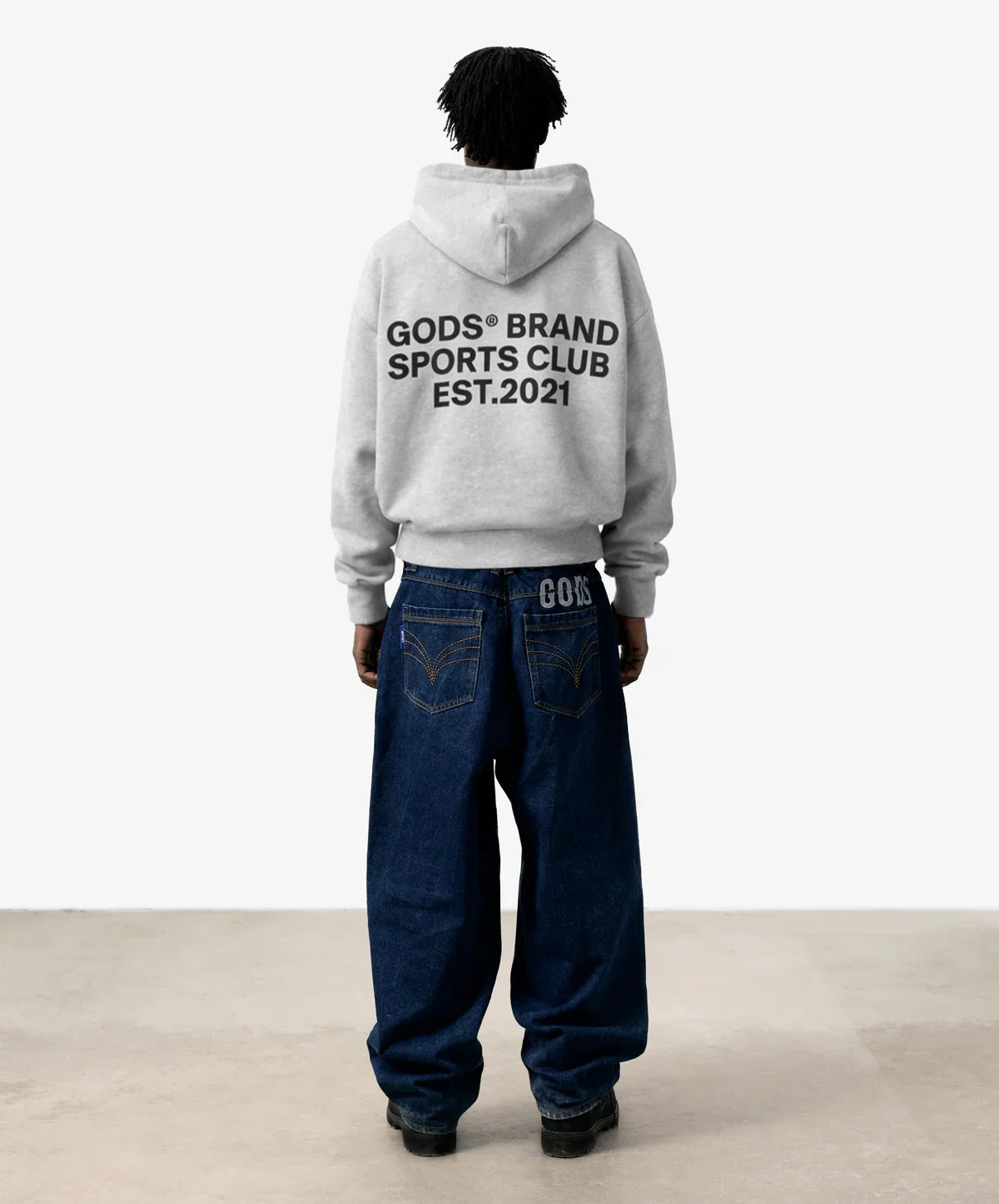 Gods® Brand Sports Club Hoodie Melange - Image 5