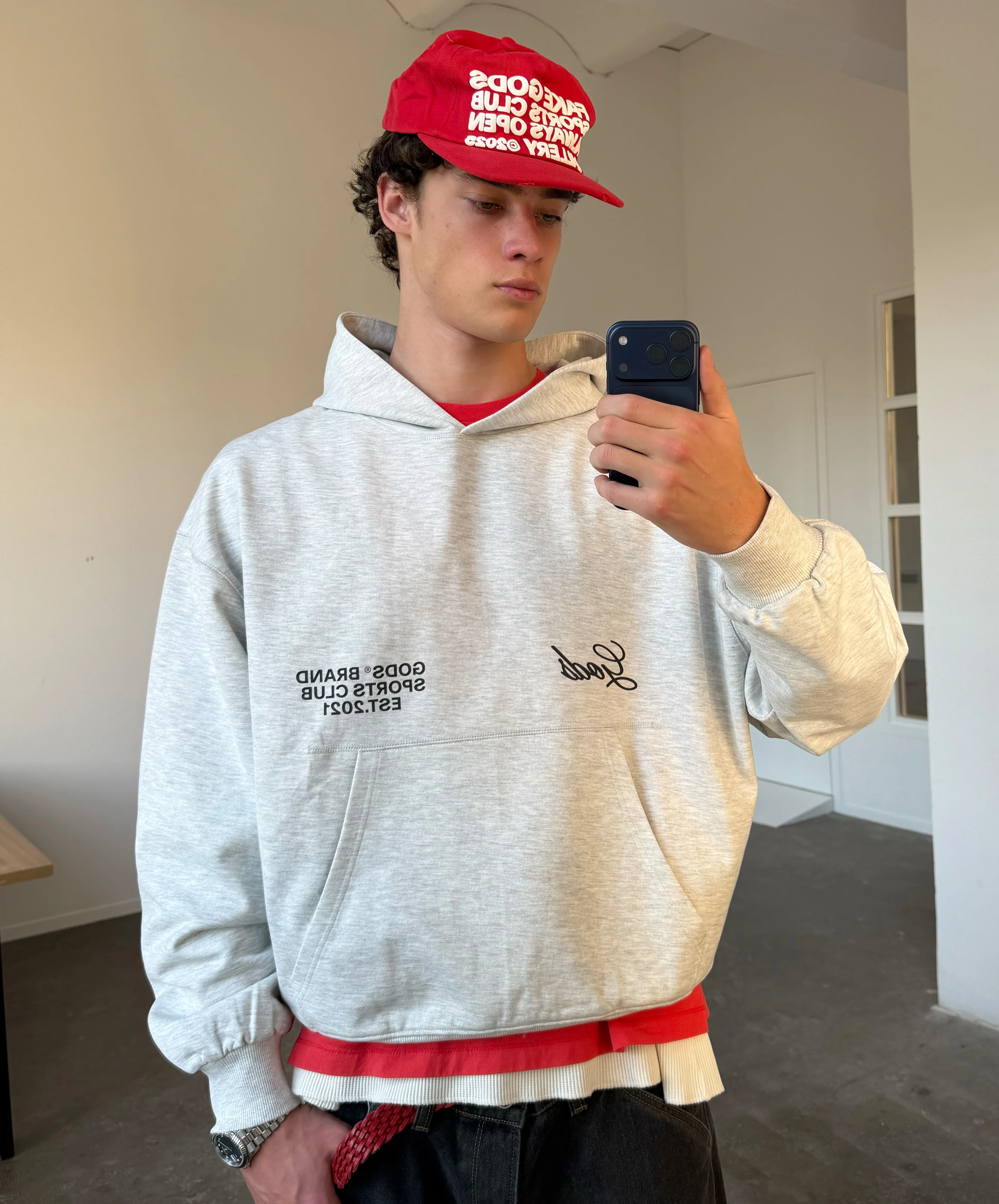 Gods® Brand Sports Club Hoodie Melange - Image 7