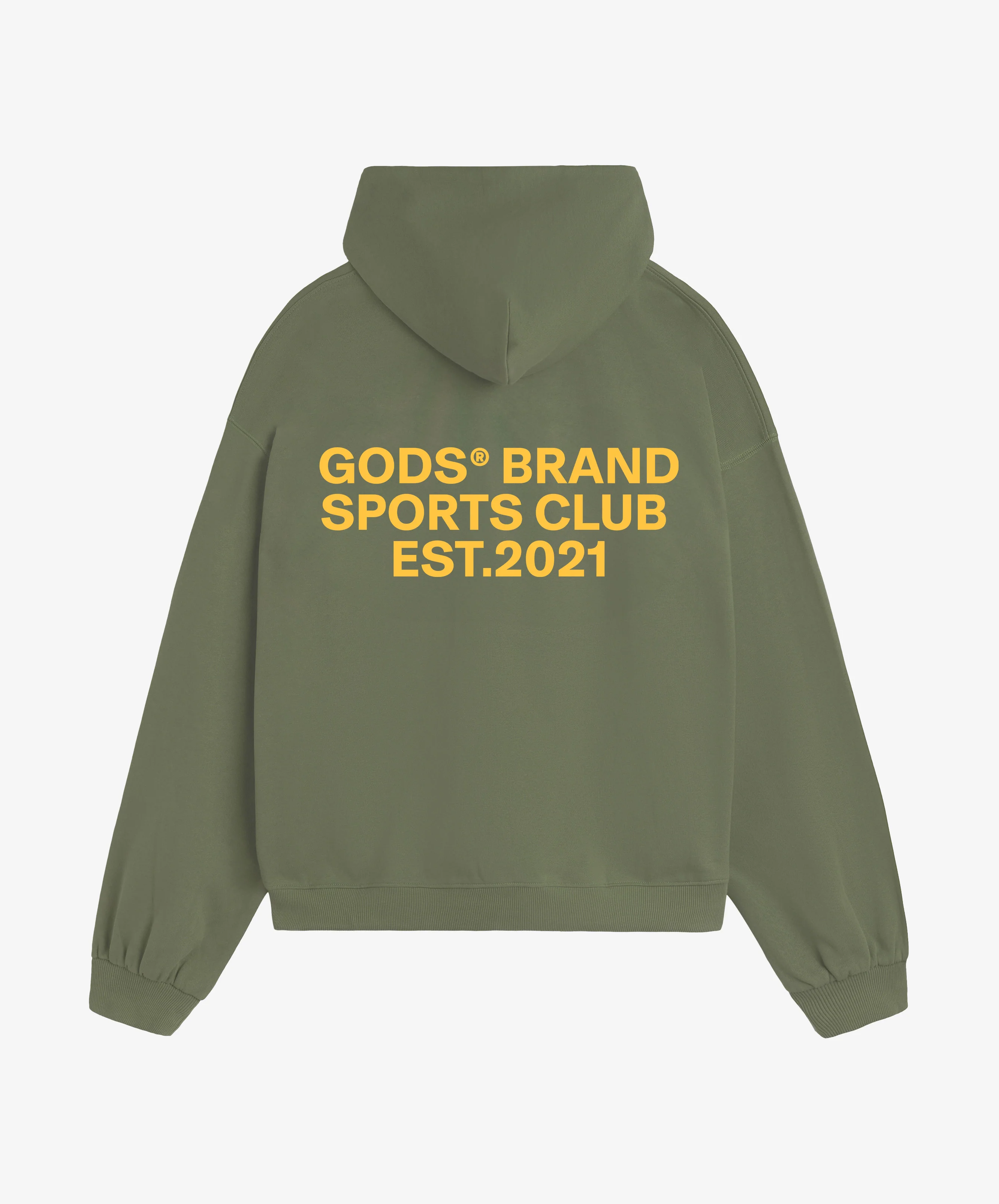 Gods® Brand Sports Club Hoodie Military Green - Image 2