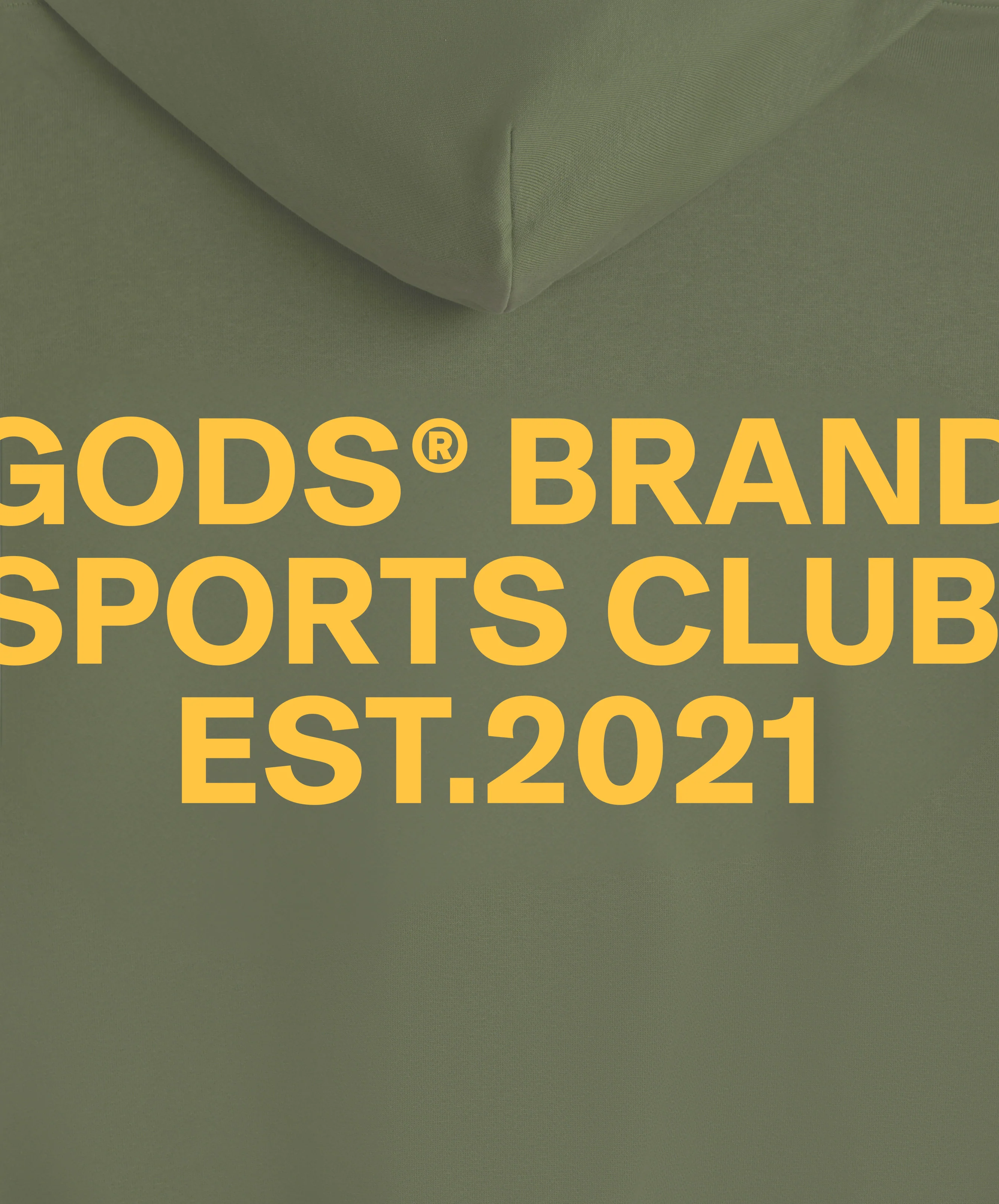 Gods® Brand Sports Club Hoodie Military Green - Image 9
