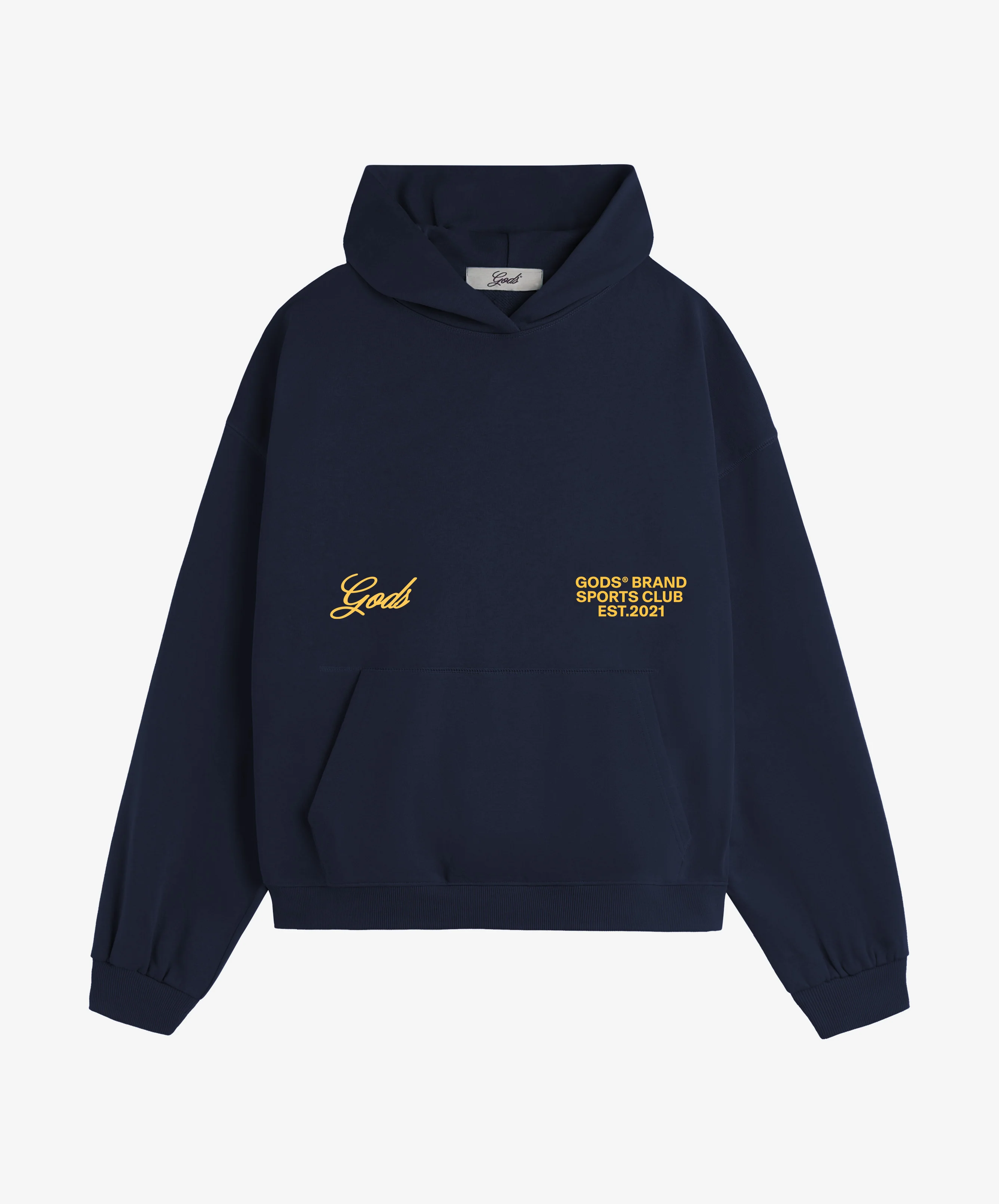 Gods® Brand Sports Club Hoodie Navy - Image 4