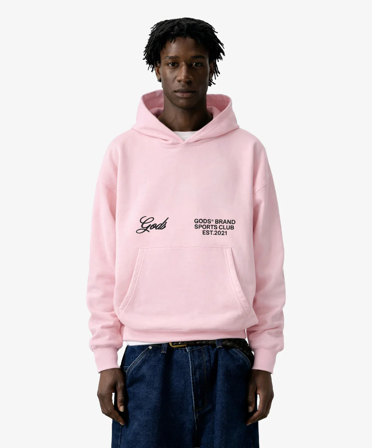 Gods® Brand Sports Club Hoodie Rose - Image 3