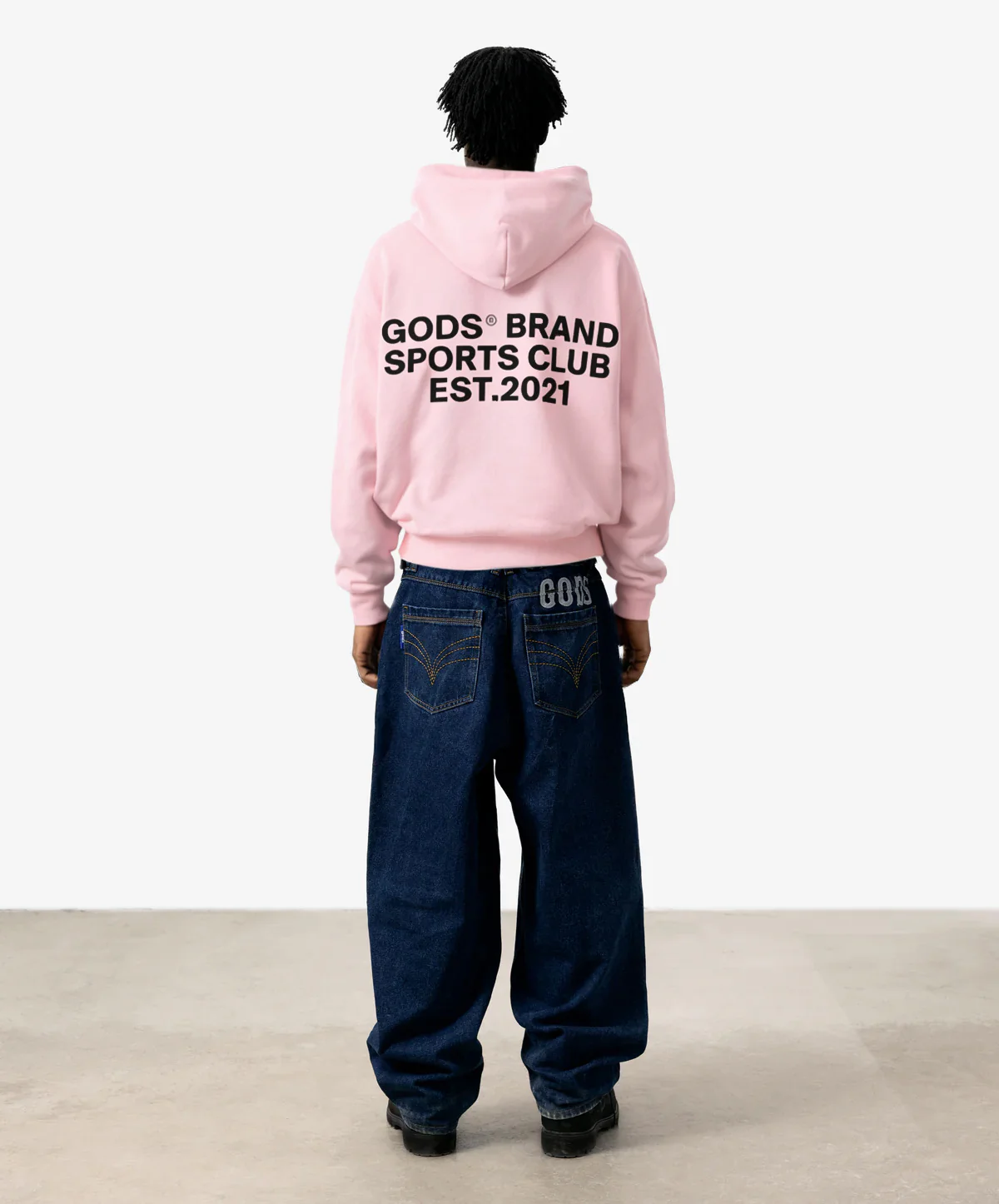 Gods® Brand Sports Club Hoodie Rose - Image 5