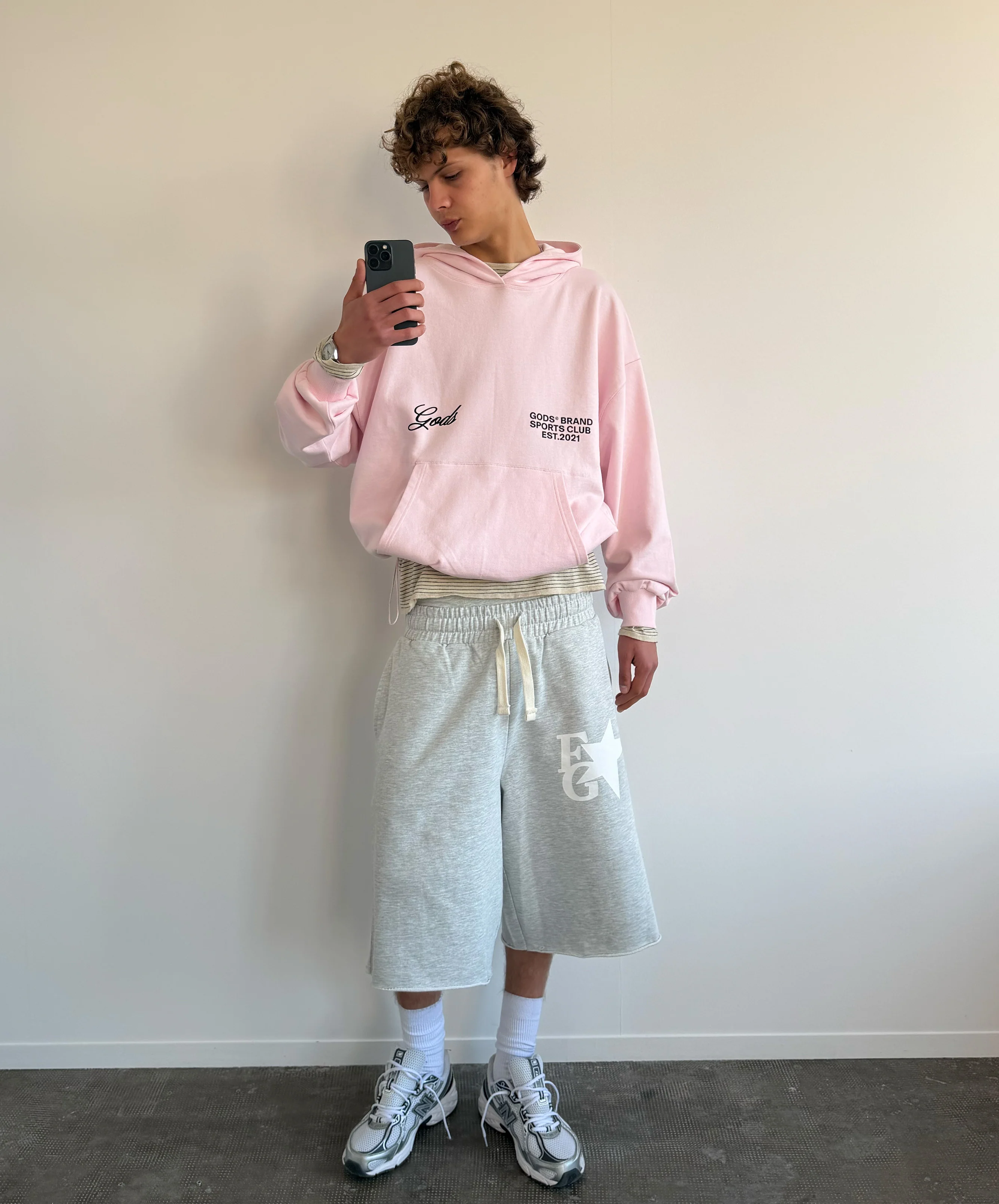 Gods® Brand Sports Club Hoodie Rose - Image 8