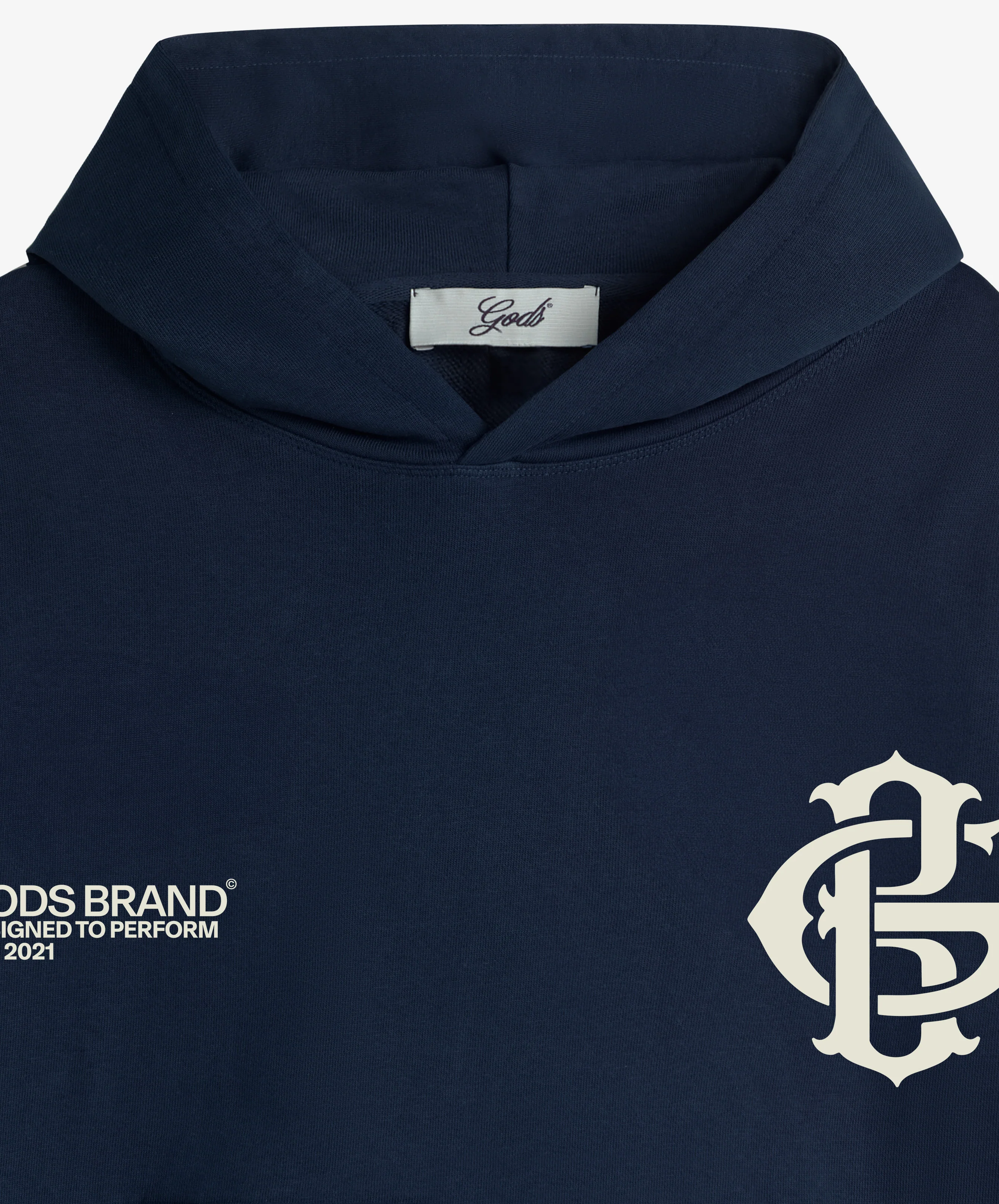 Gods Brand Hoodie Navy - Image 8