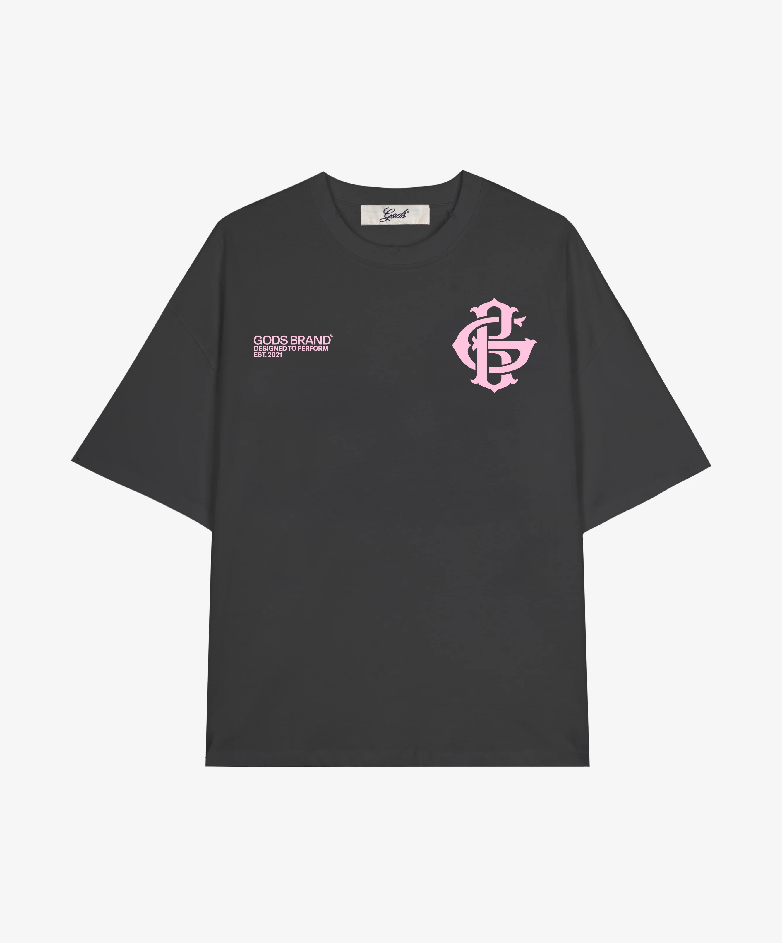 Gods Brand Boxy Tee Dark Grey - Image 4
