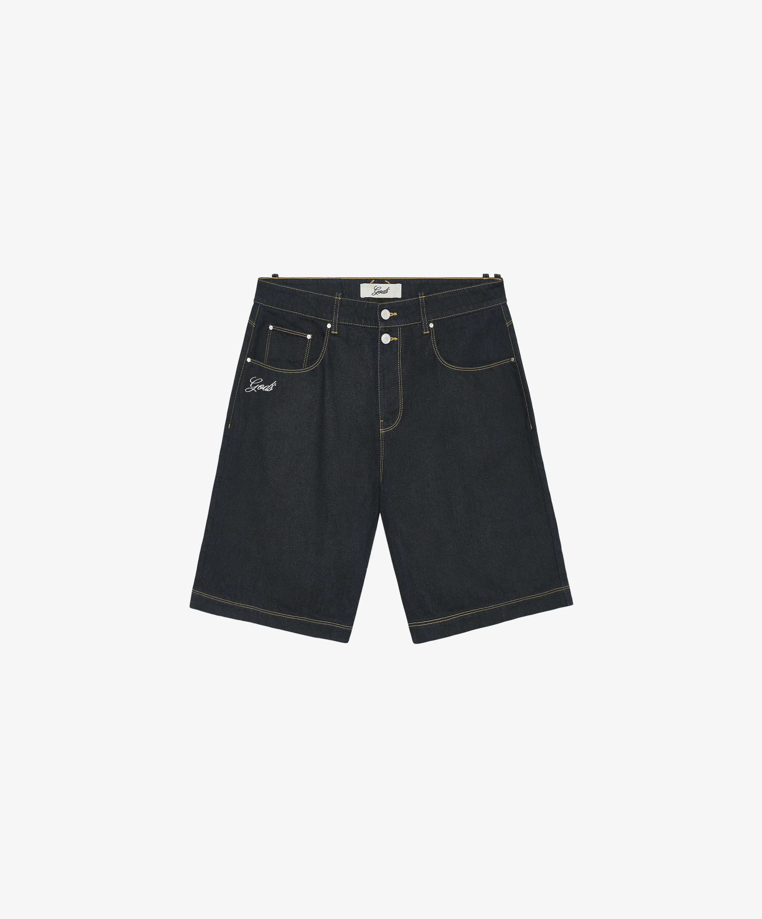 Gods Denim Shorts Dark Grey - Image 2