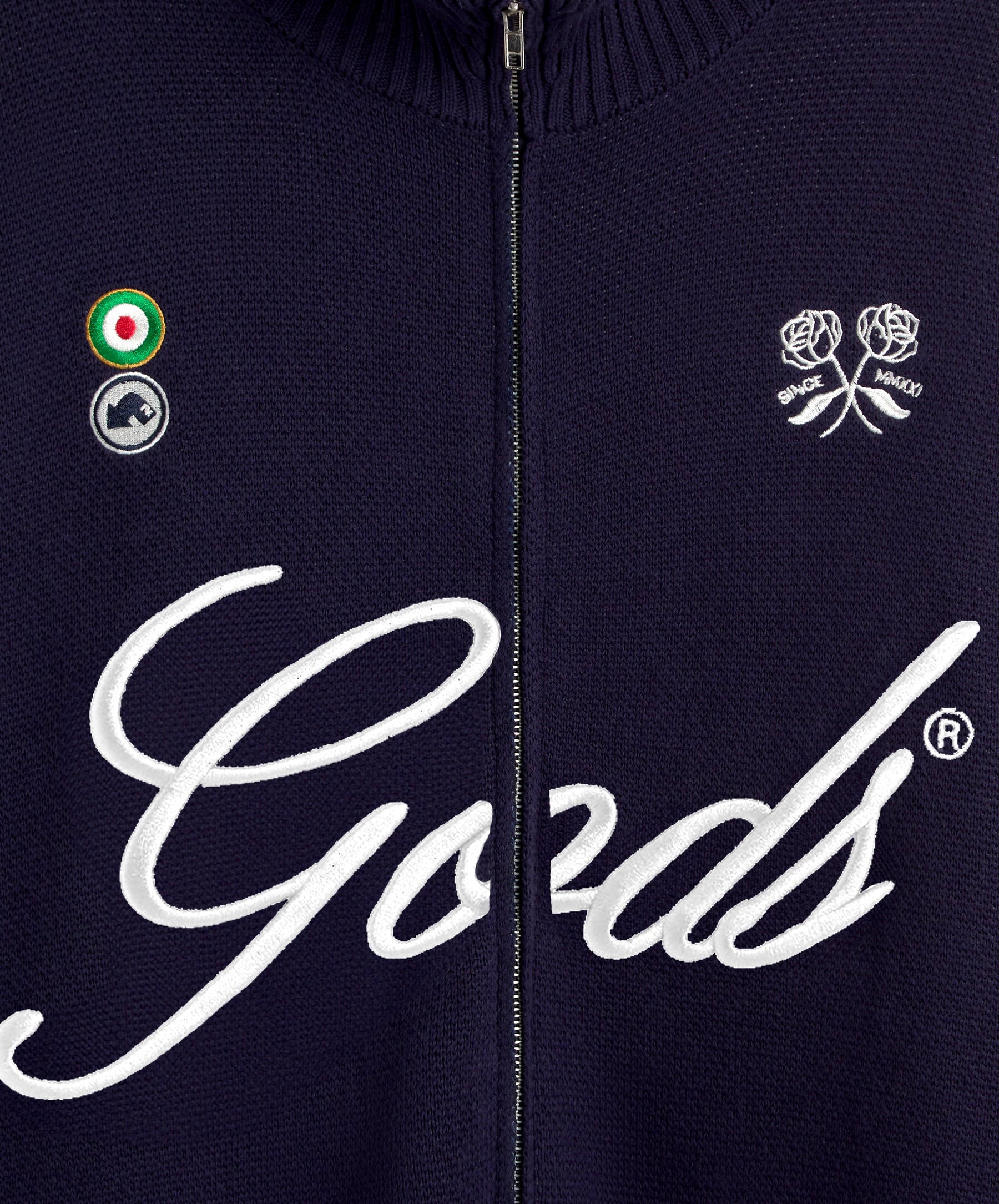 Gods FC Knitted Zipper Navy - Image 10