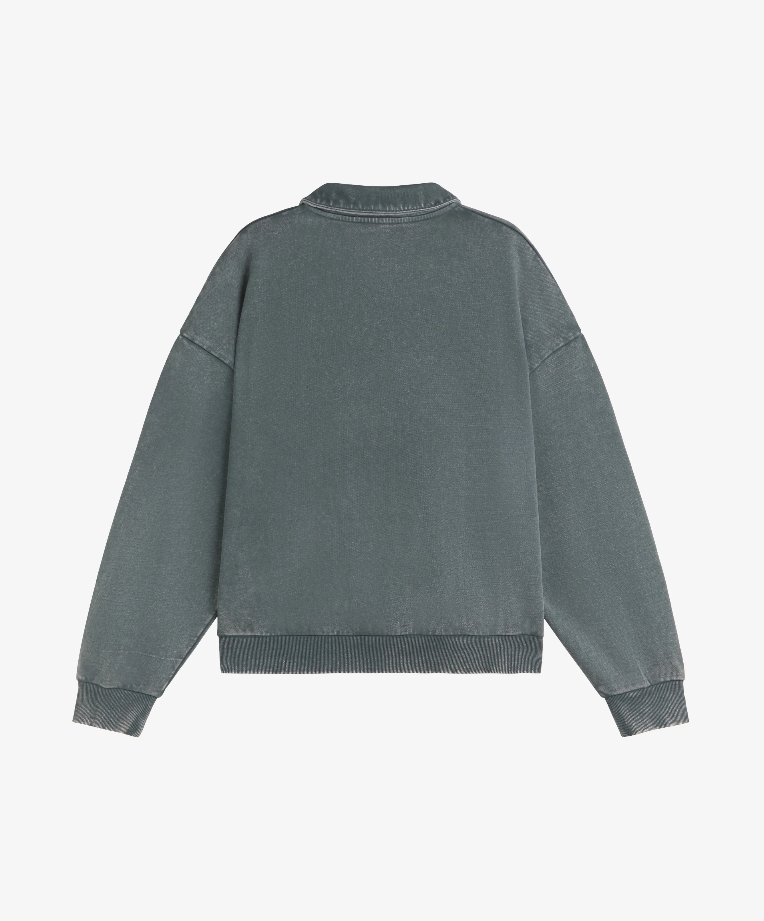 Gods Half Zip Washed Dark Grey - Image 4
