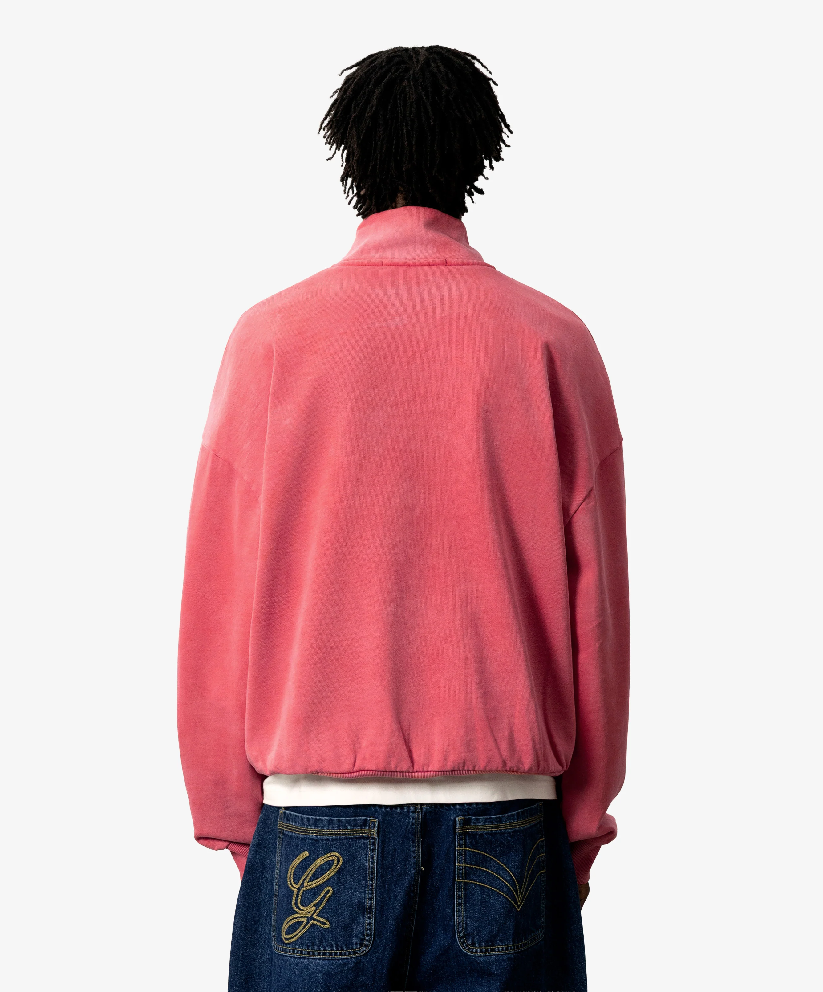Gods Half Zip Washed Red - Image 3