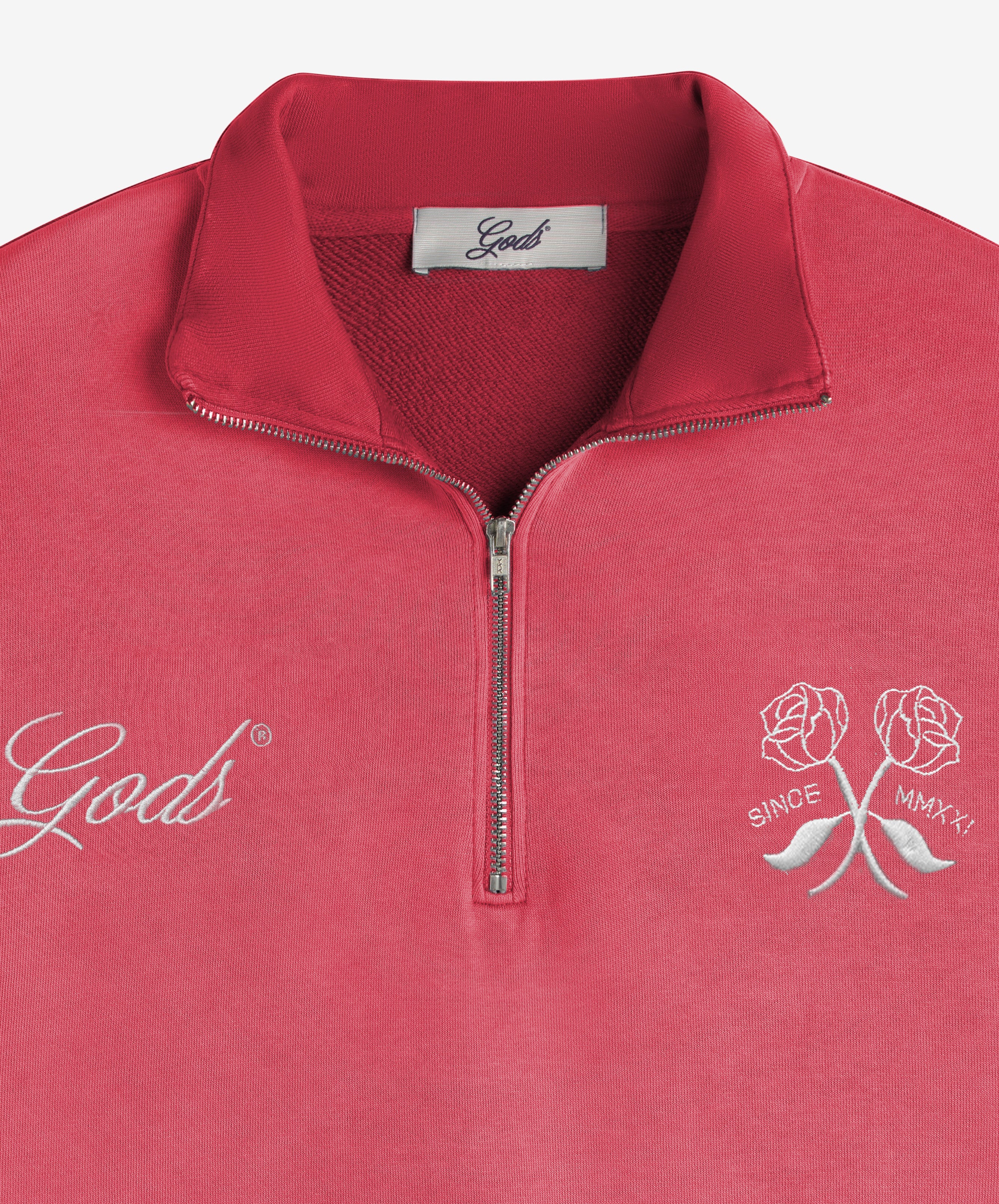 Gods Half Zip Washed Red - Image 5