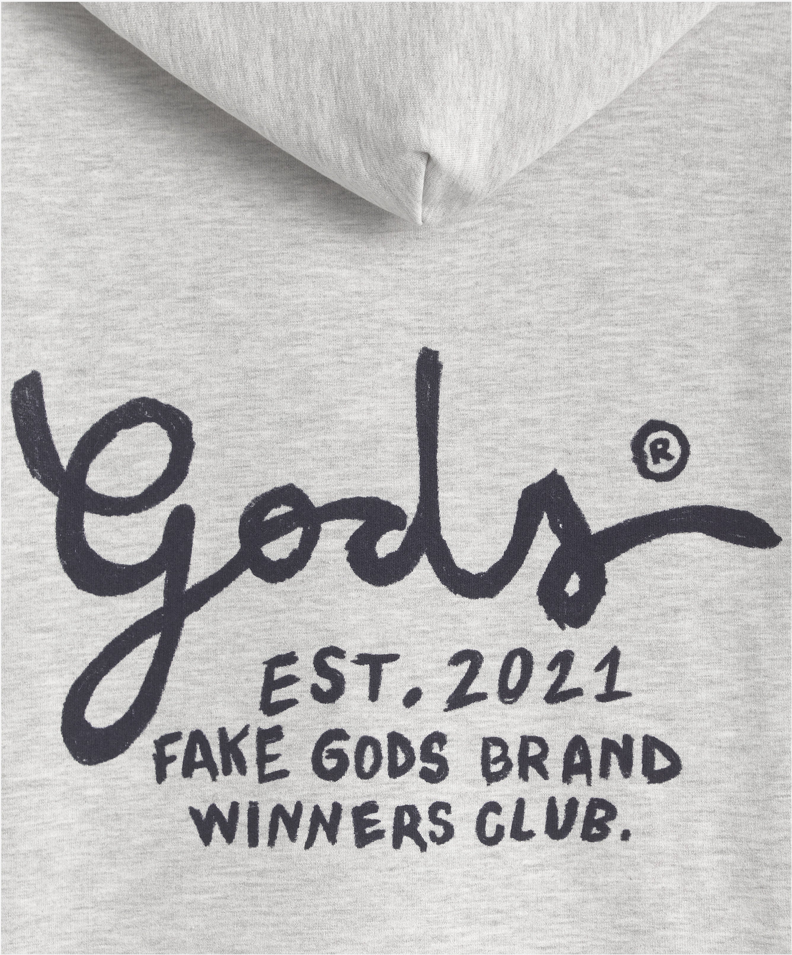 Gods Hoodie Grey Melange - Image 6