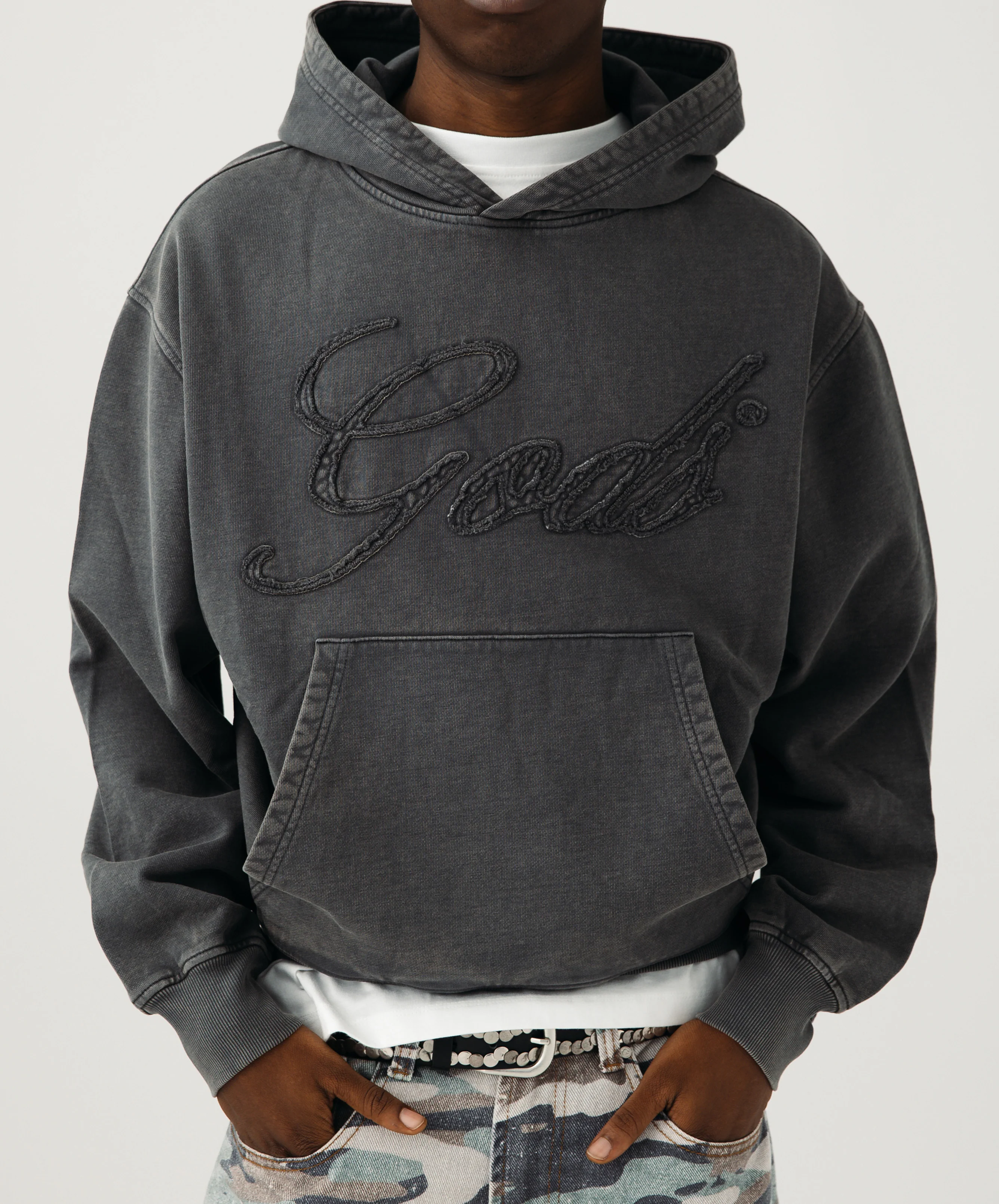 Gods Hoodie Dark Grey - Image 2
