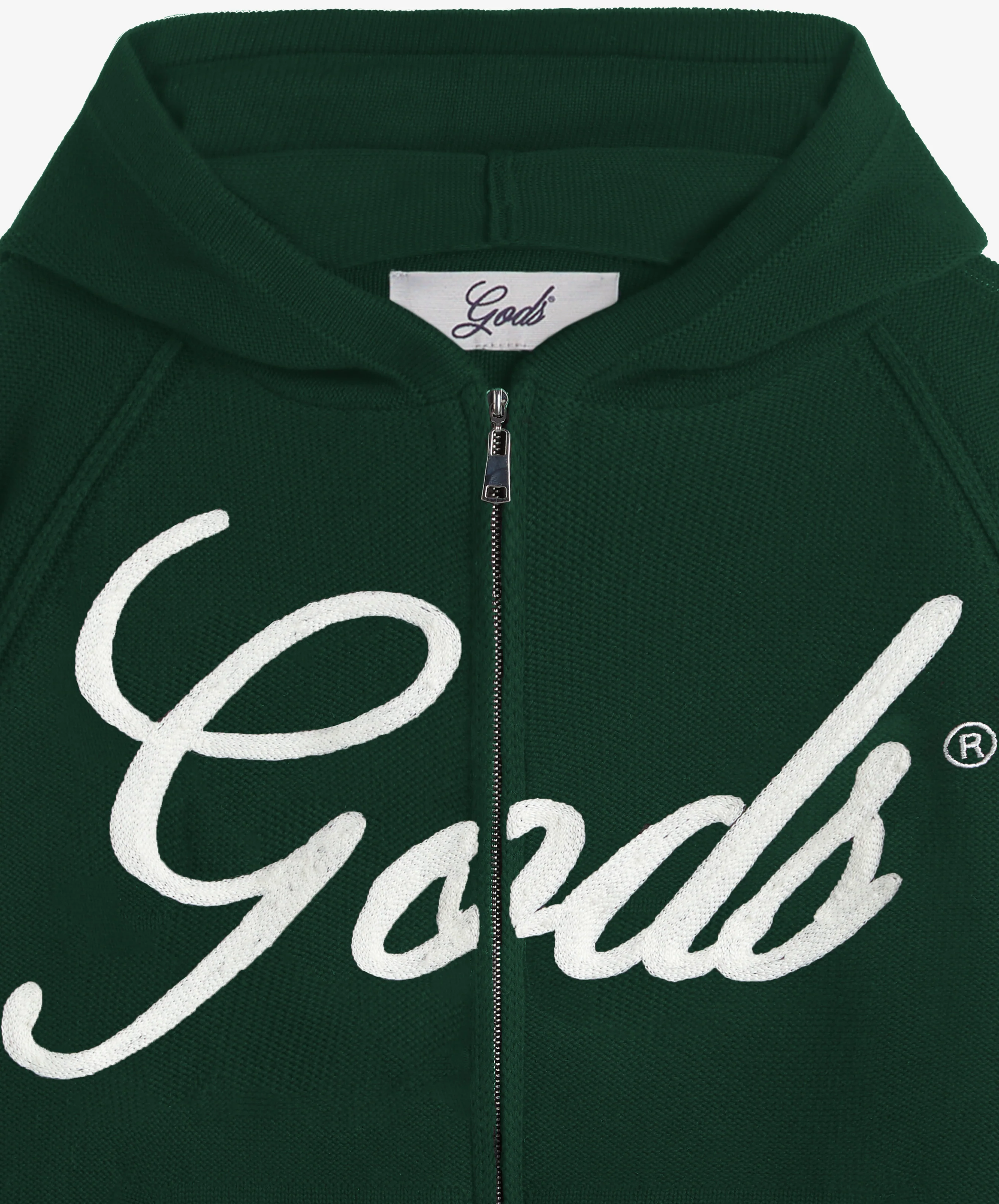 Gods Knitted Zipper Green - Image 5