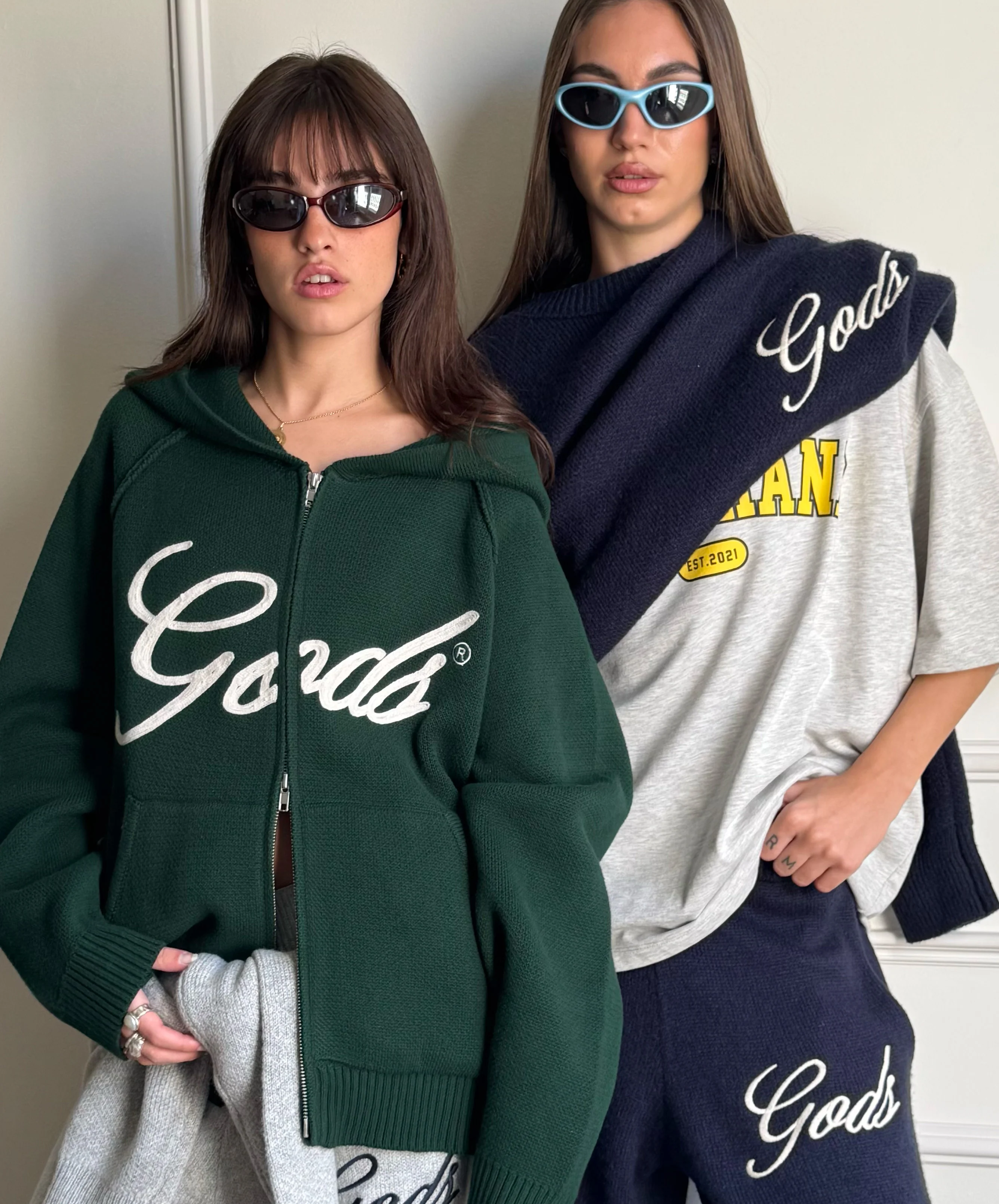 Gods Knitted Zipper Green - Image 8